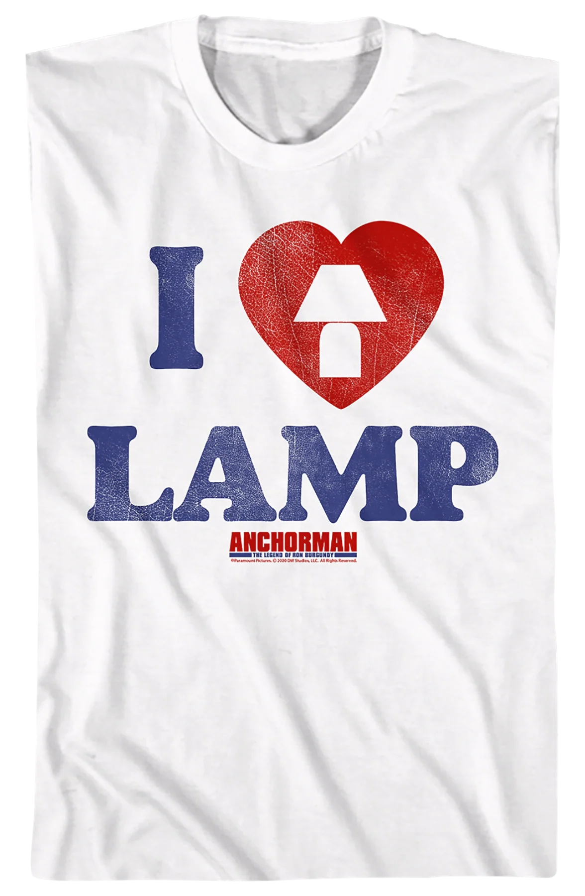 I Love Lamp Anchorman T-Shirt - Image 2