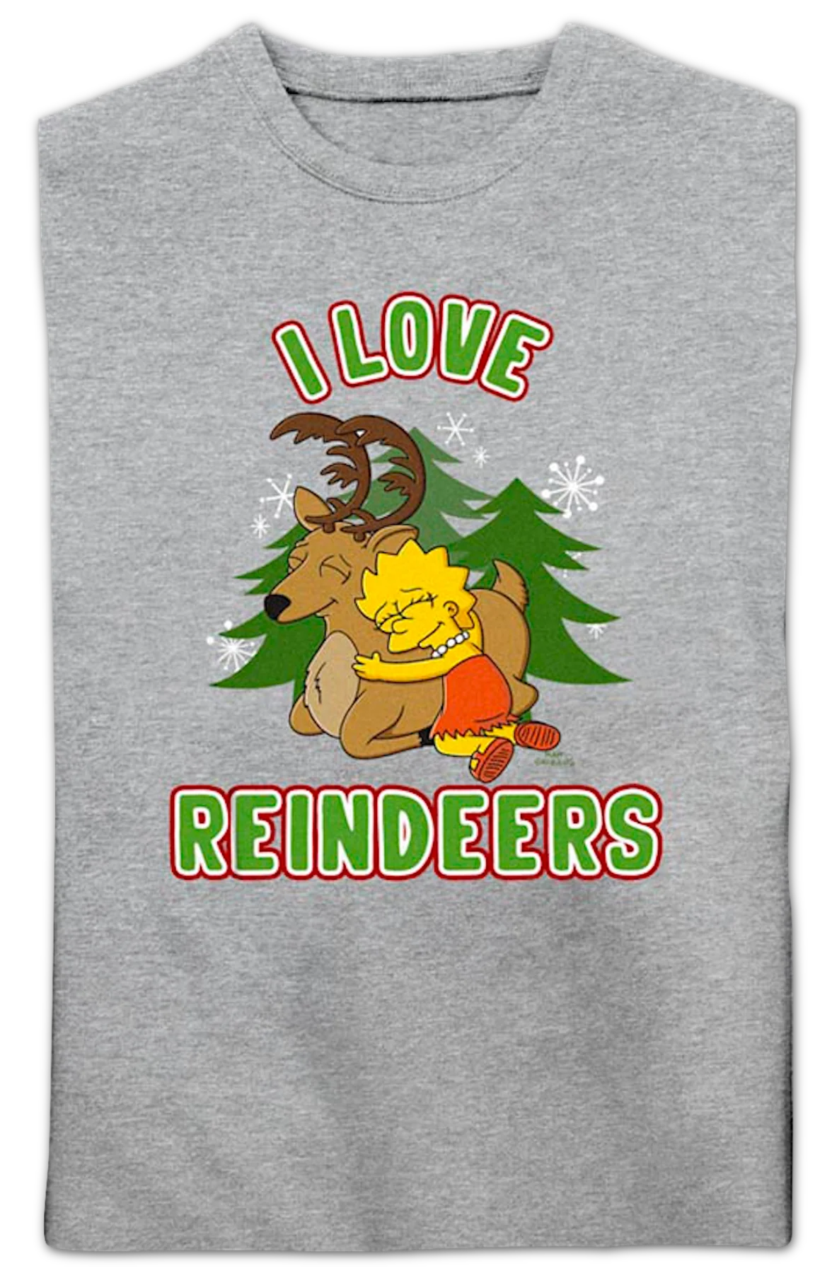 I Love Reindeers Simpsons Sweatshirt - Image 2