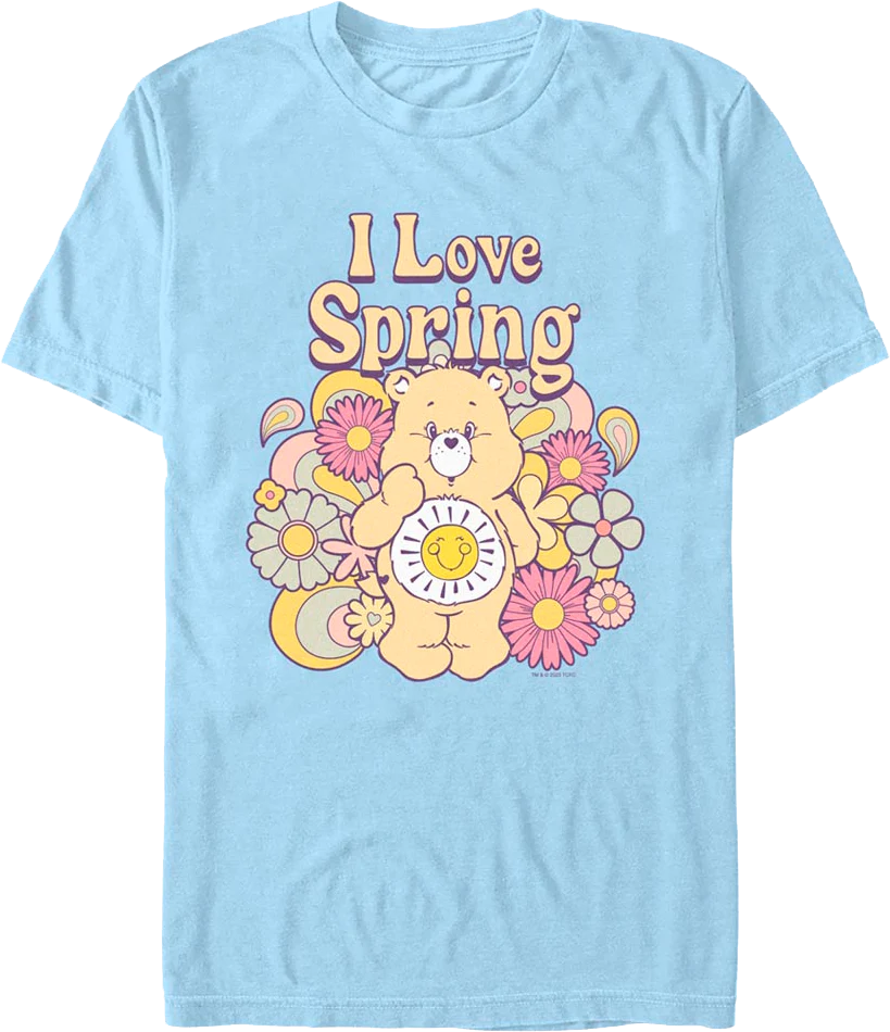 I Love Spring Care Bears T-Shirt