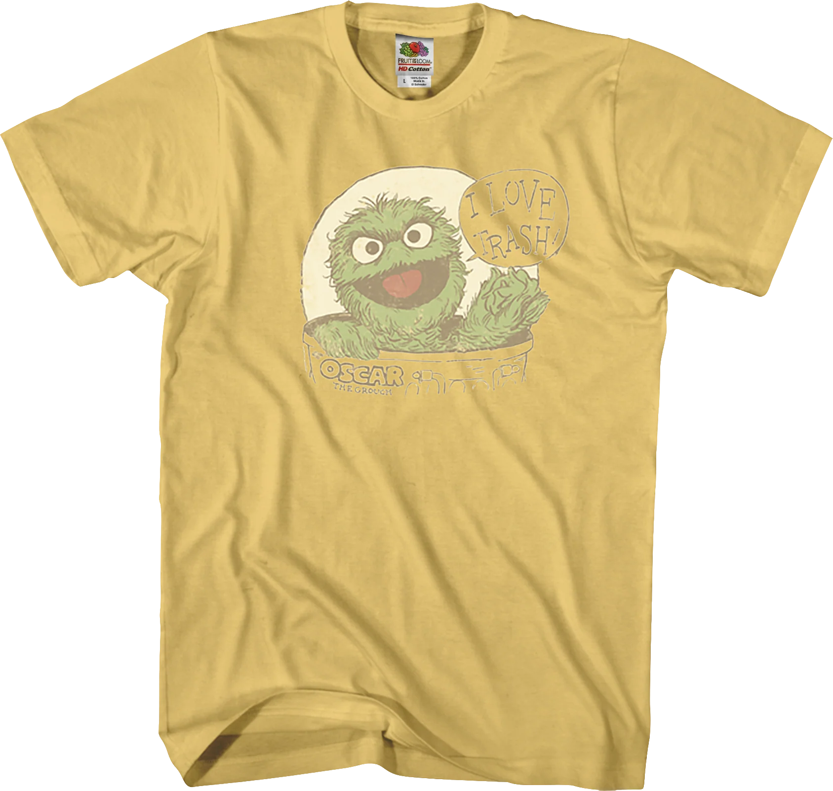 I Love Trash Oscar The Grouch T-Shirt