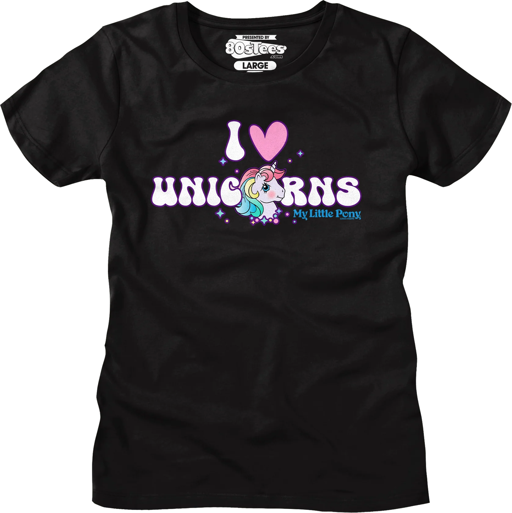 I Love Unicorns My Little Pony T-Shirt - Image 6