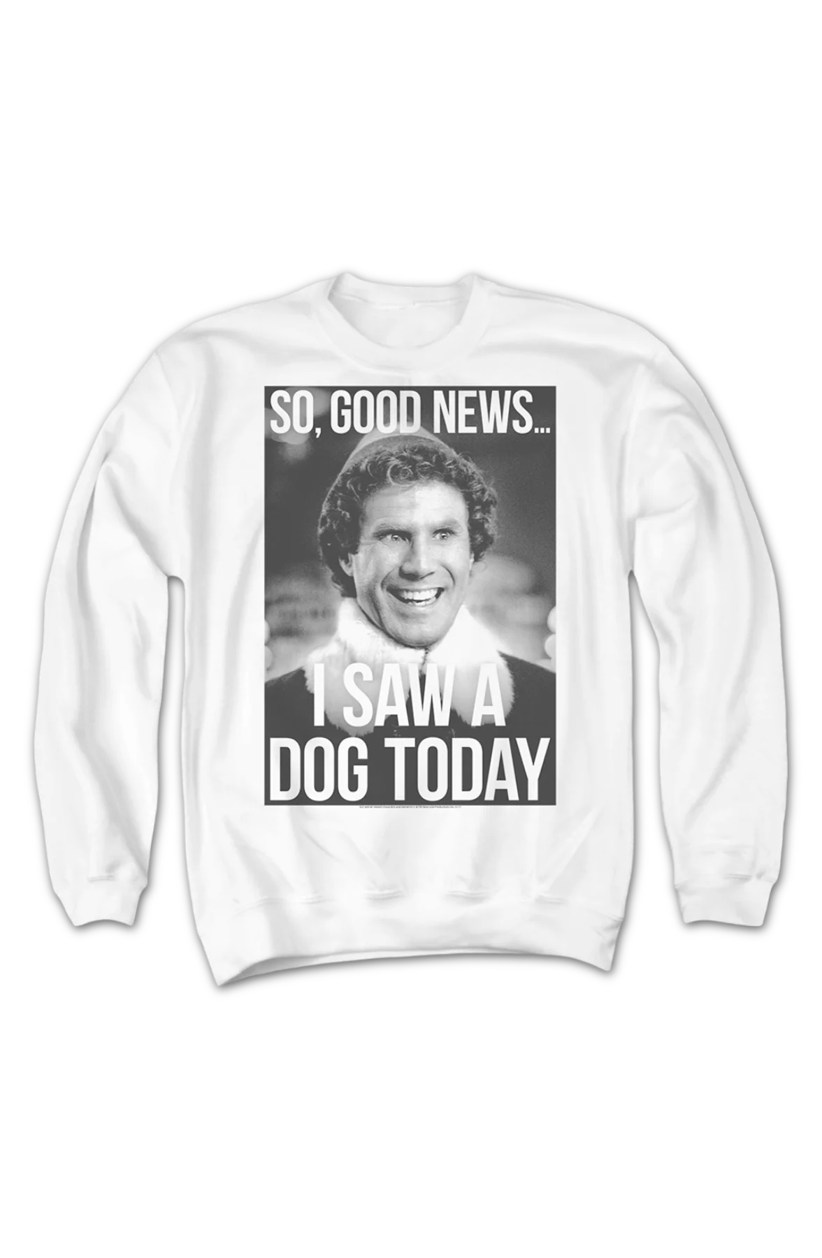 I Saw A Dog Today Elf Sweatshirt - Image 2