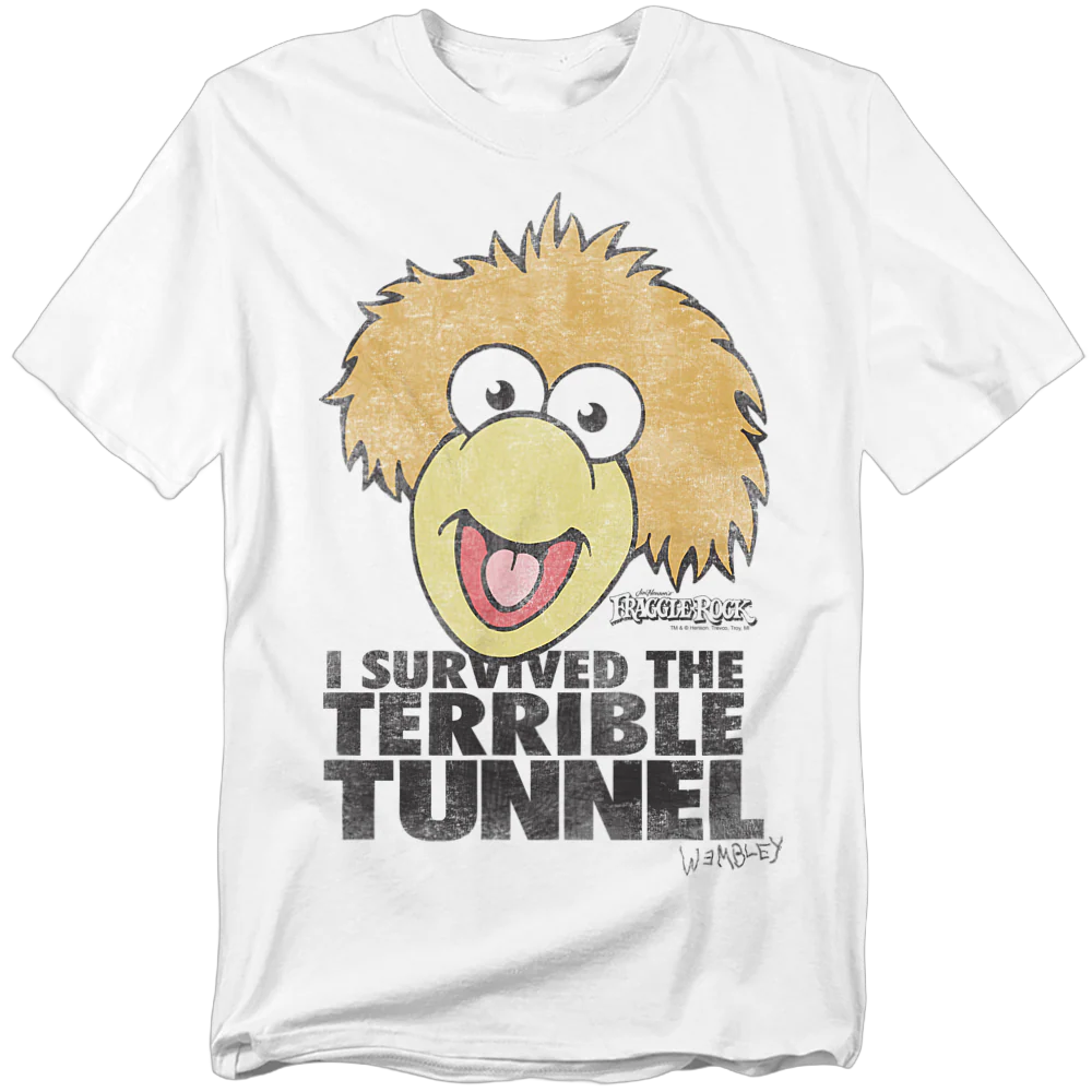 I Survived The Terrible Tunnel Fraggle Rock T-Shirt - Image 2