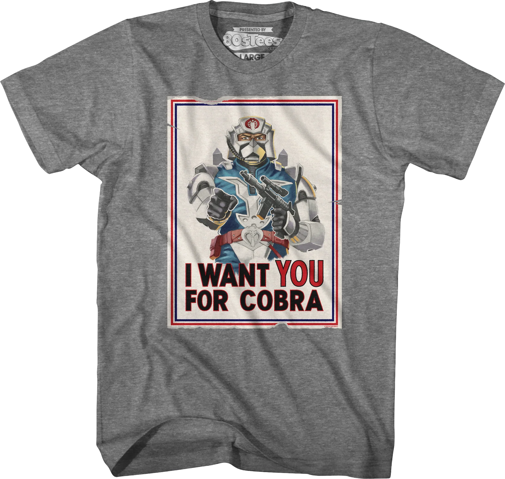 I Want You For Cobra Poster GI Joe T-Shirt - Image 3