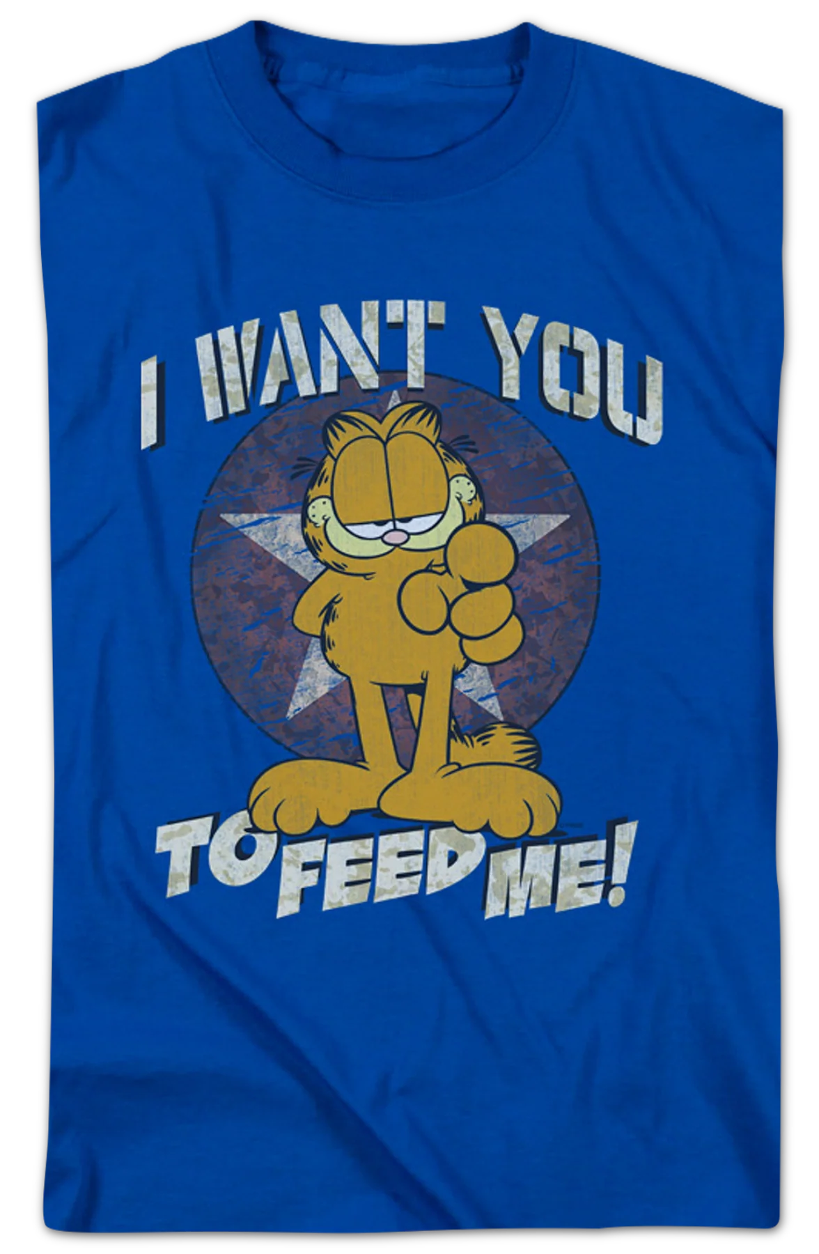 I Want You To Feed Me Garfield T-Shirt - Image 2