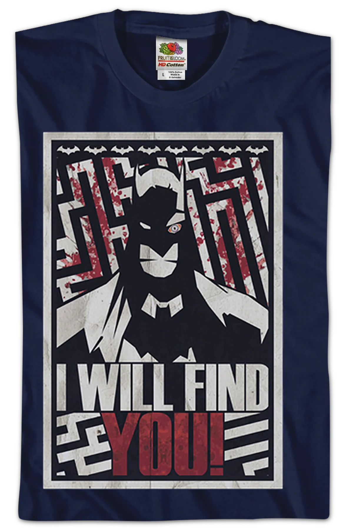 I Will Find You Batman T-Shirt - Image 2