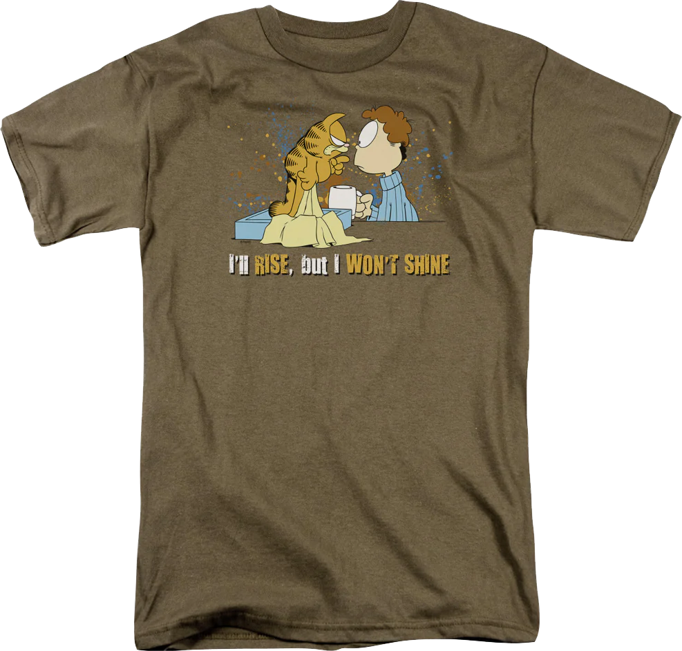 I Won't Shine Garfield T-Shirt
