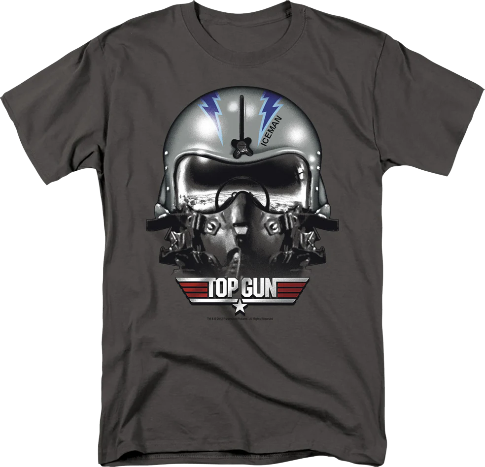 Iceman Helmet Top Gun T-Shirt