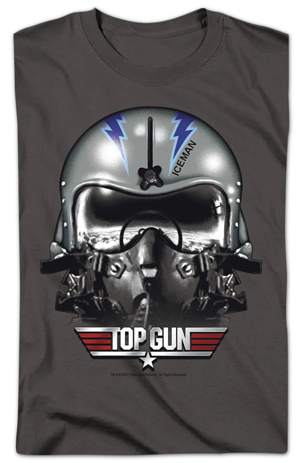 Iceman Helmet Top Gun T-Shirt - Image 2