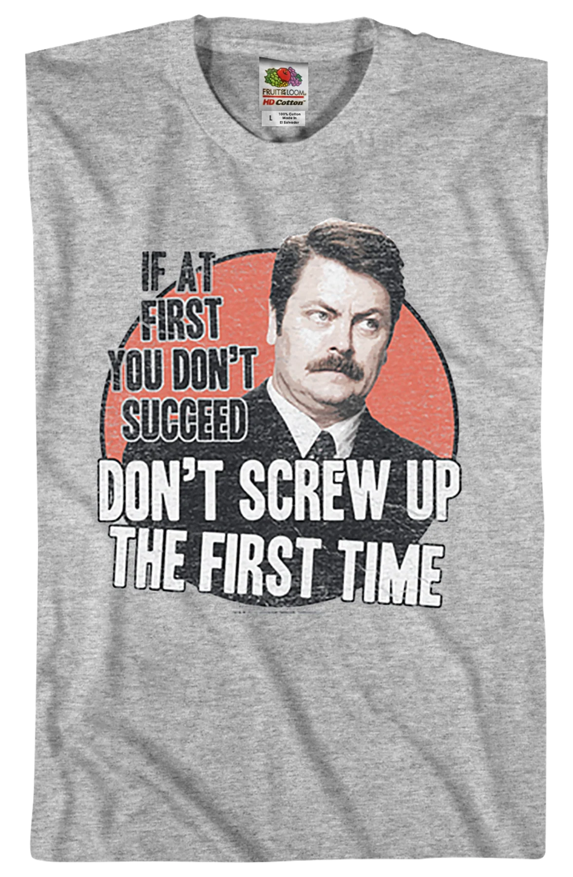 If At First You Don't Succeed Parks and Recreation T-Shirt - Image 2