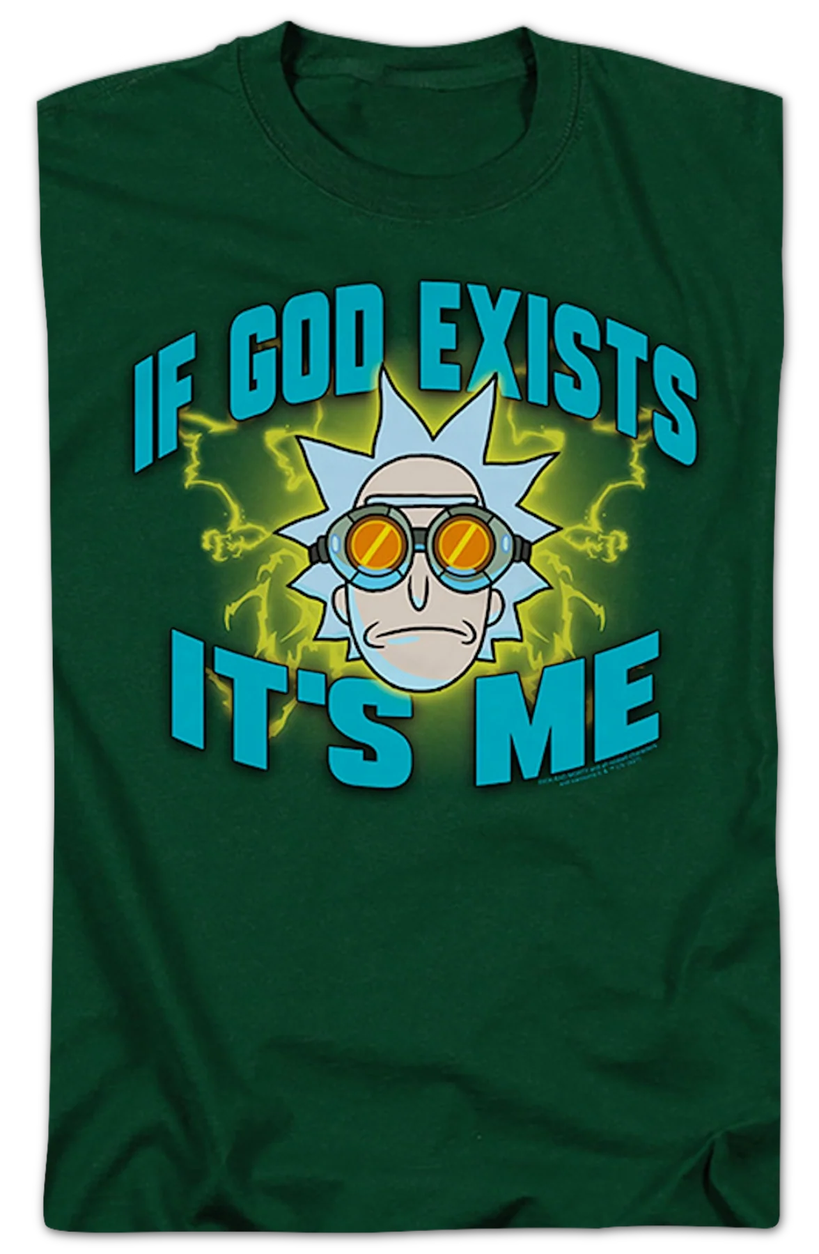 If God Exists It's Me Rick And Morty T-Shirt - Image 2