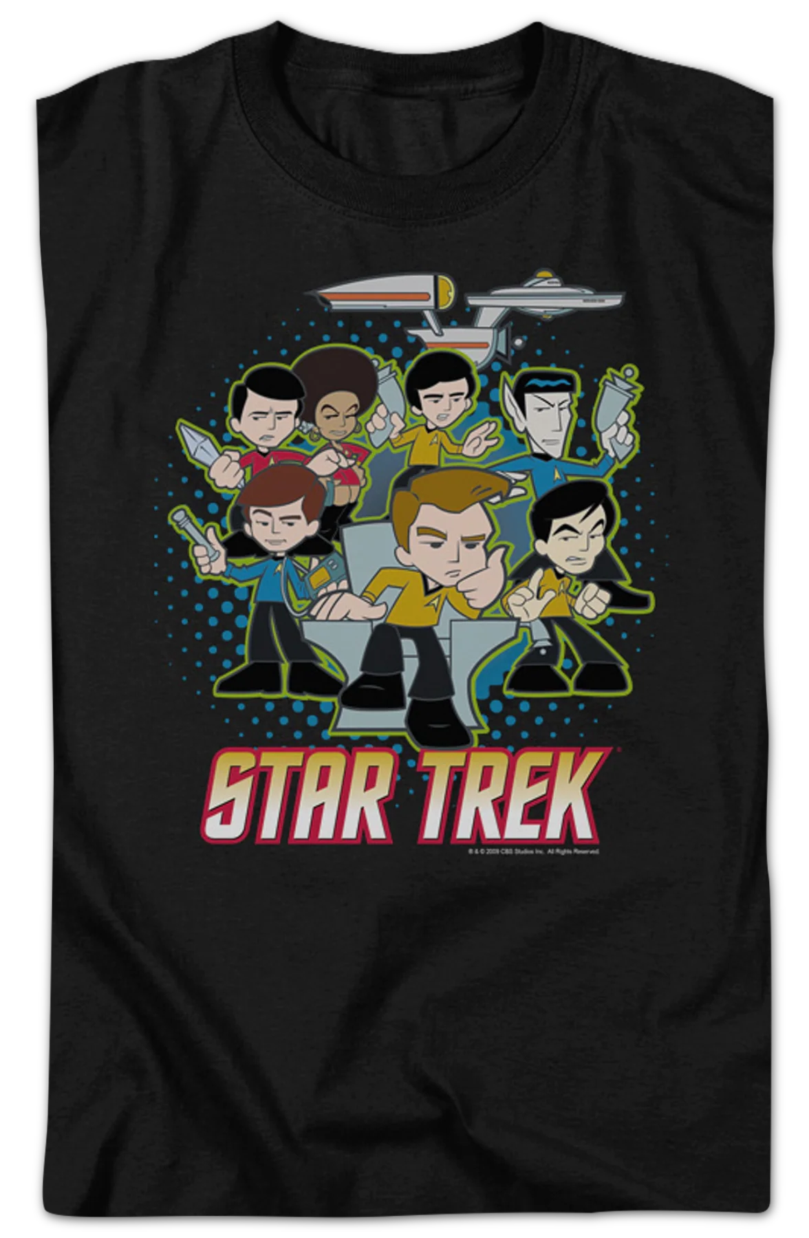 Illustrated Crew Star Trek T-Shirt - Image 2