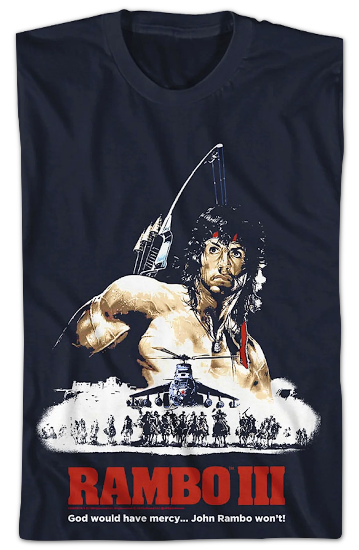 Illustrated Poster Rambo III T-Shirt - Image 2