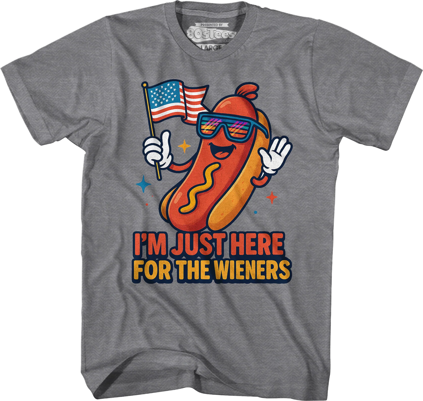 I'm Just Here For The Wieners T-Shirt - Image 4