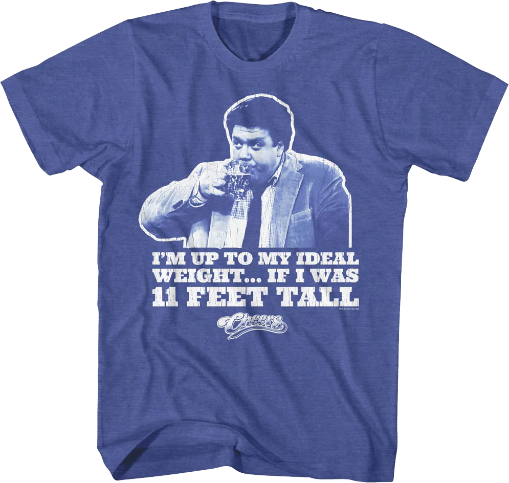 I'm Up To My Ideal Weight If I Was 11 Feet Tall Cheers T-Shirt