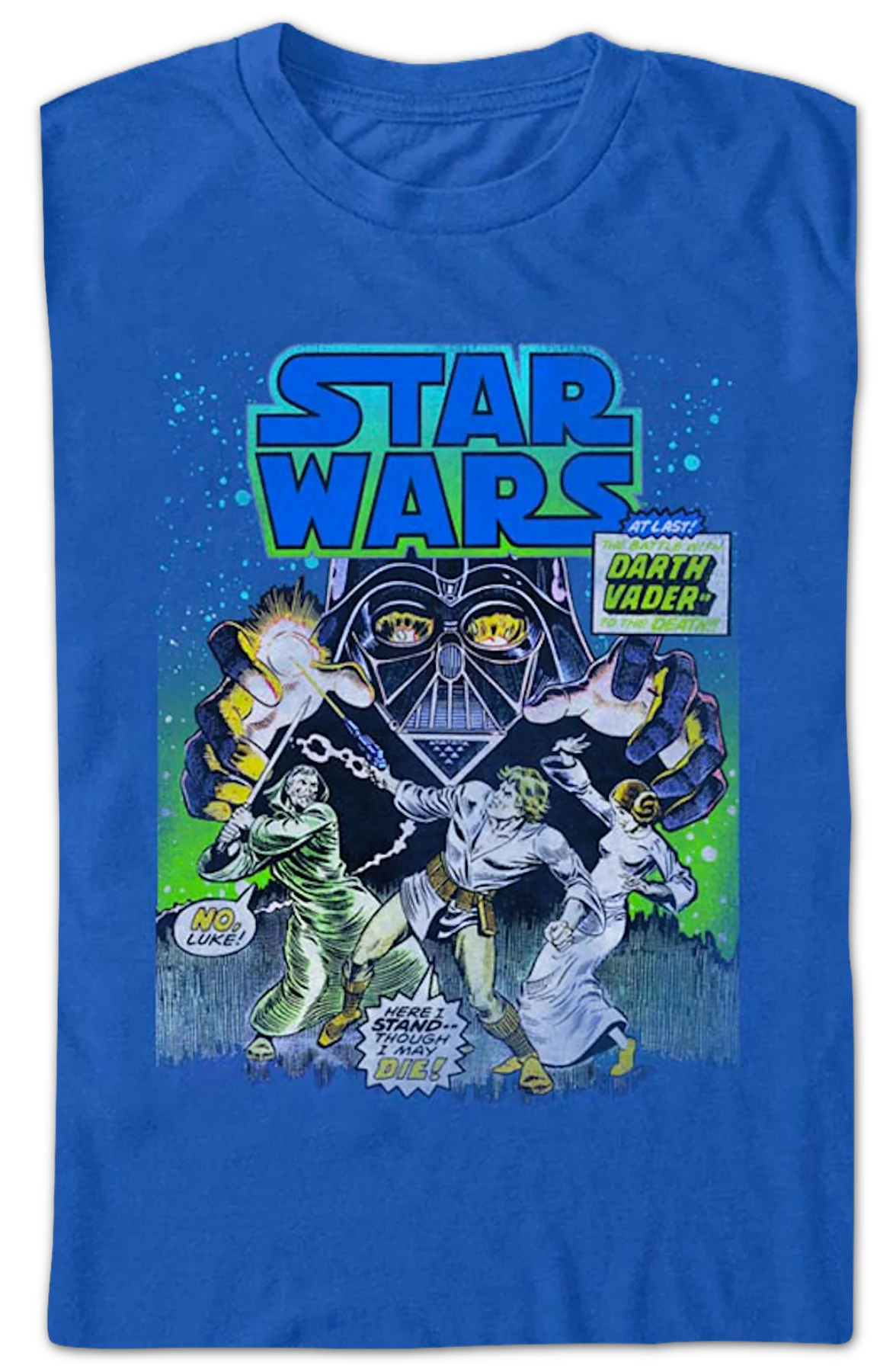 In Battle With Darth Vader Star Wars T-Shirt - Image 2