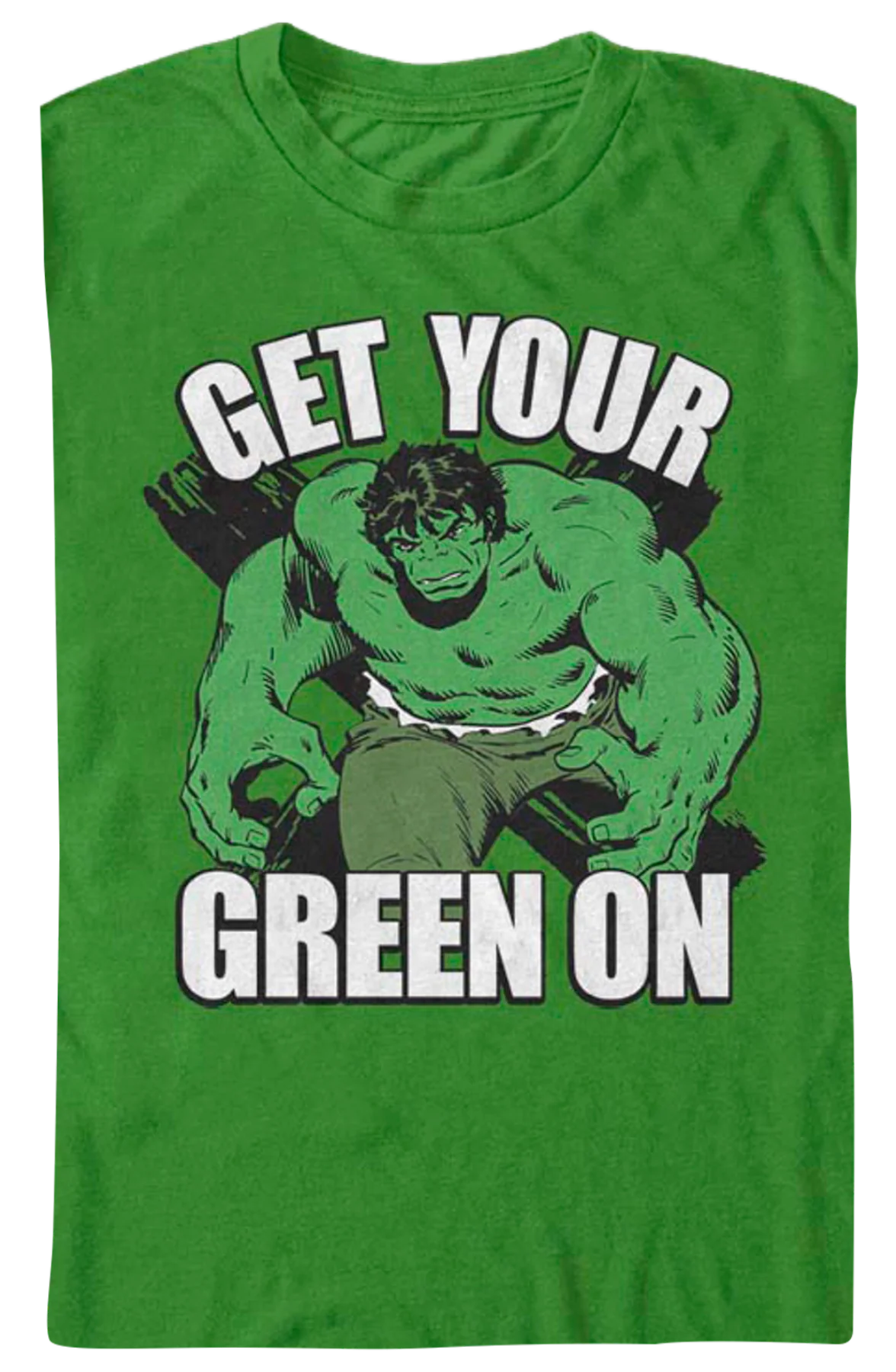 Incredible Hulk Get Your Green On Marvel Comics T-Shirt - Image 2