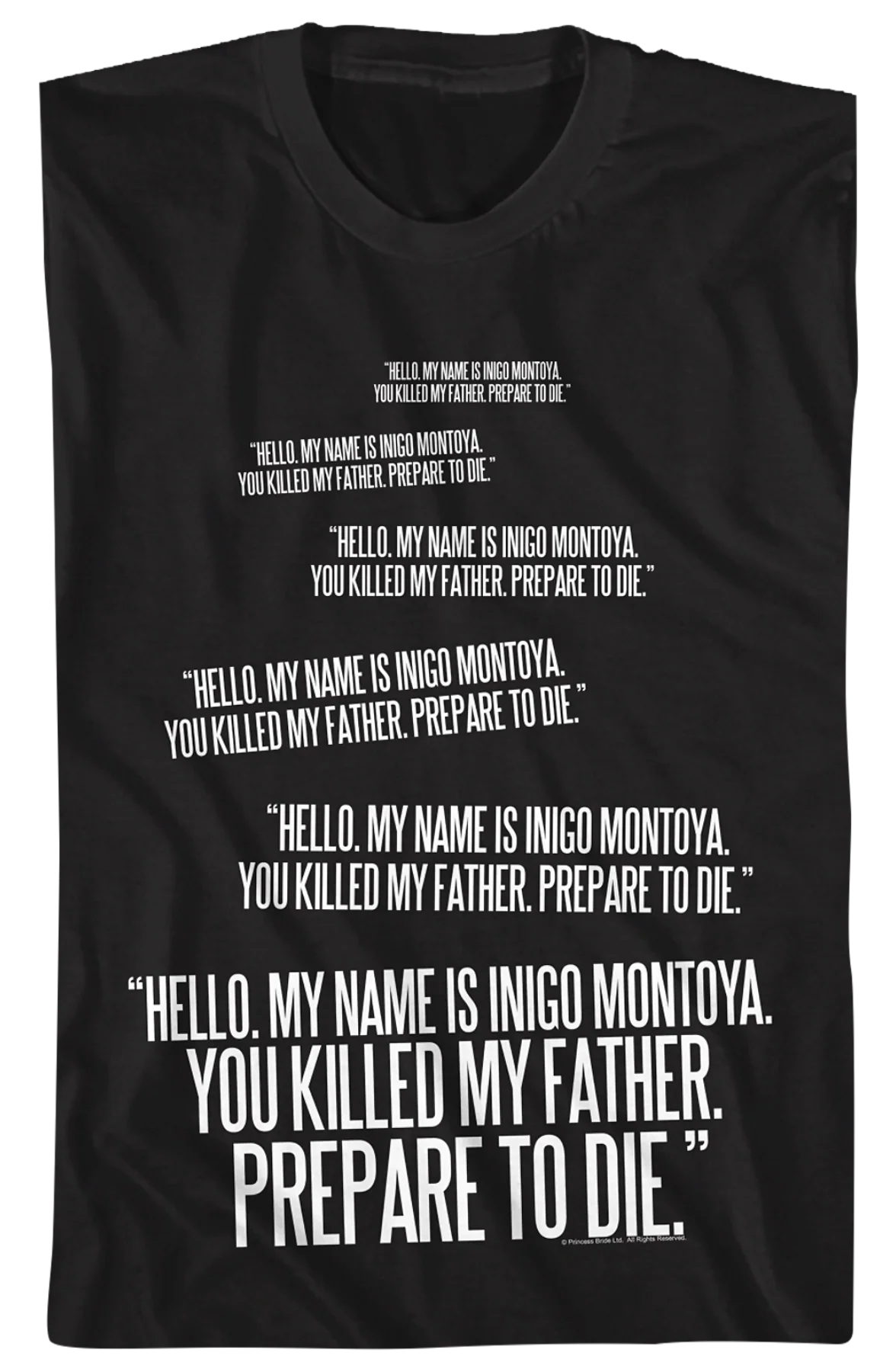 Inigo Montoya Repeated You Killed My Father Quote Princess Bride T-Shirt - Image 2
