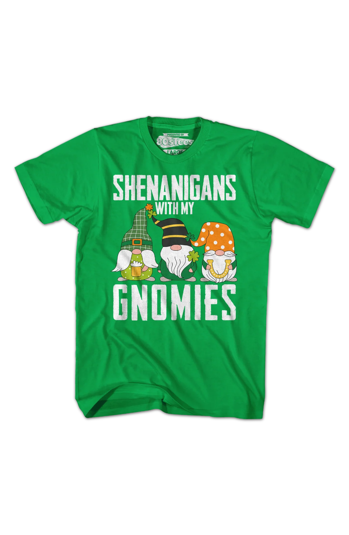 Irish Green Shenanigans With My Gnomies T-Shirt - Image 2