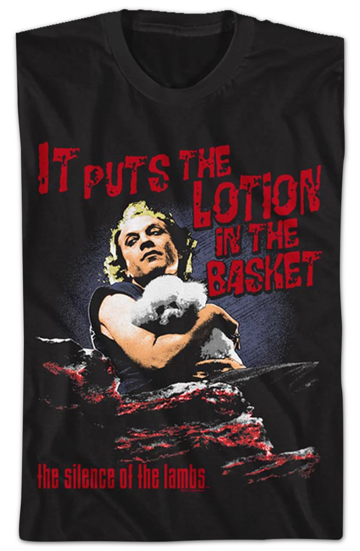It Puts the Lotion in the Basket Silence of the Lambs T-Shirt - Image 2