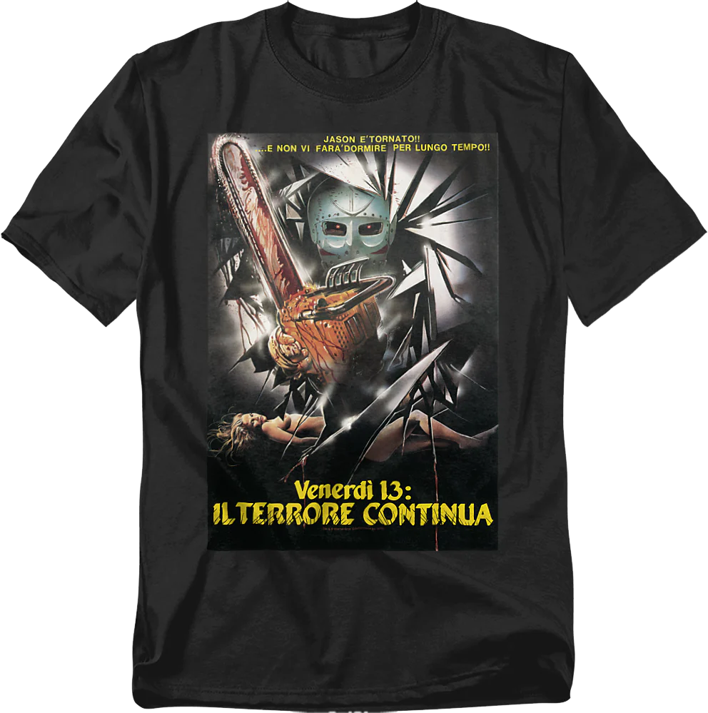 Italian Poster Friday the 13th Part V T-Shirt