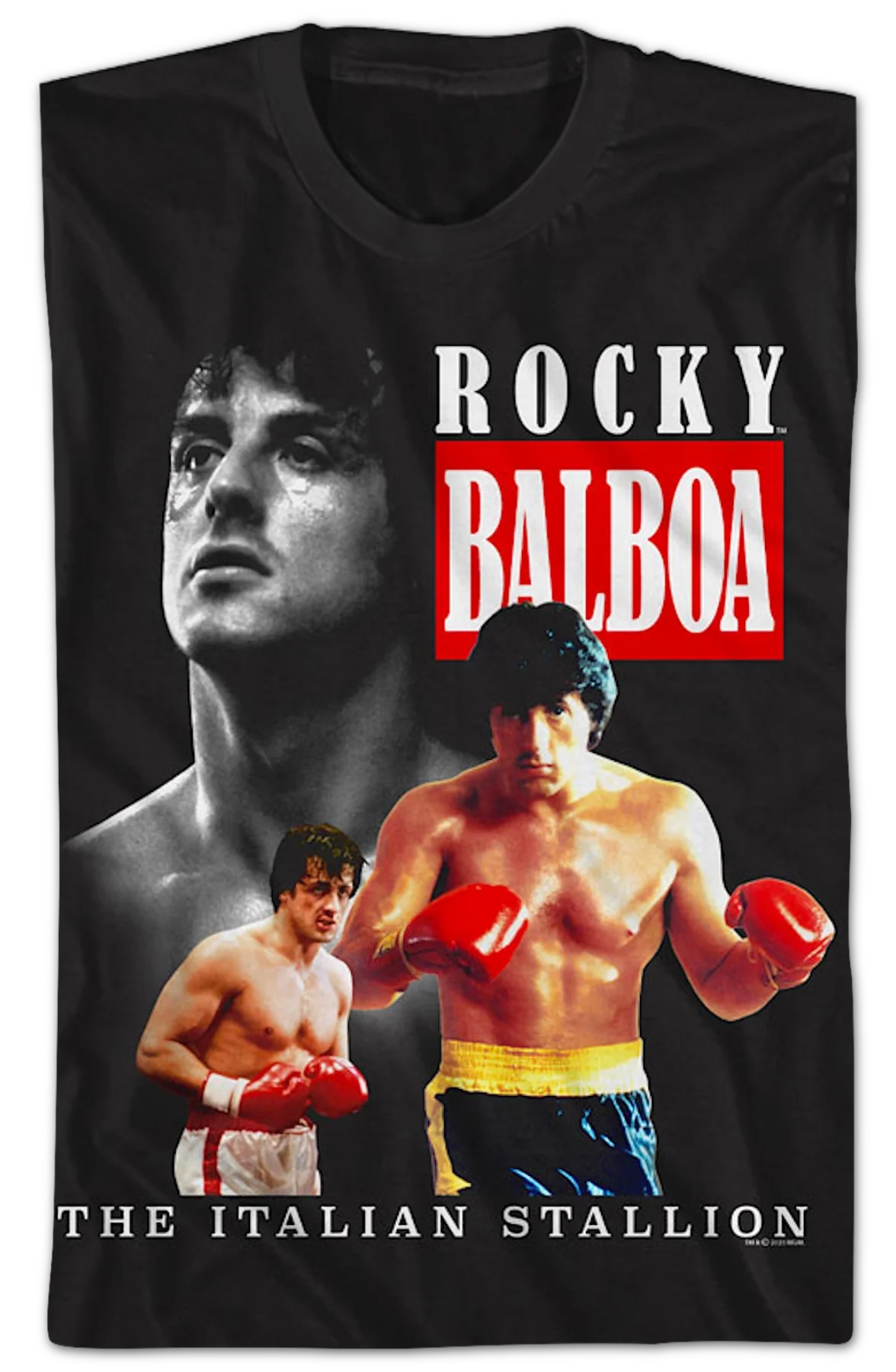 Italian Stallion Collage Rocky T-Shirt - Image 2