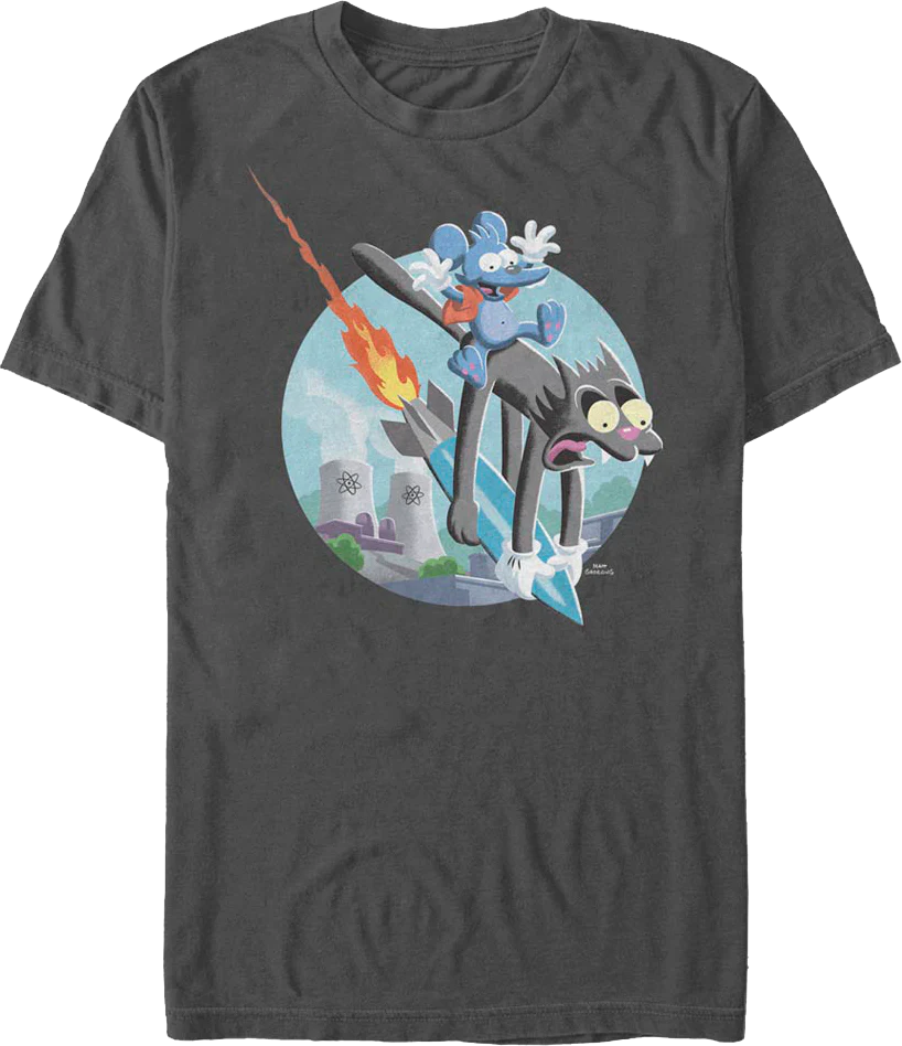 Itchy & Scratchy Missile The Simpsons T-Shirt