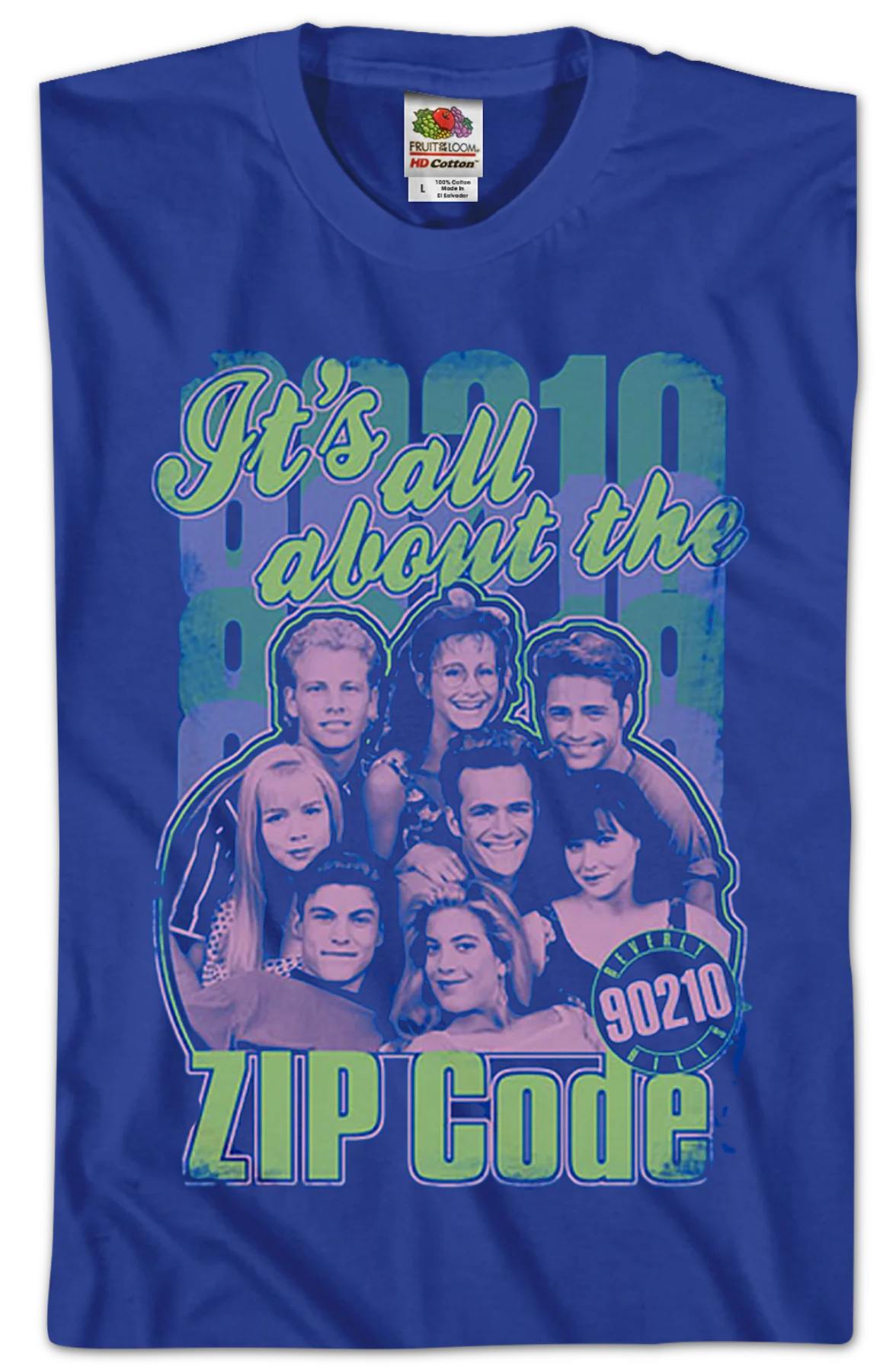 It's All About The Zip Code Beverly Hills 90210 T-Shirt - Image 2