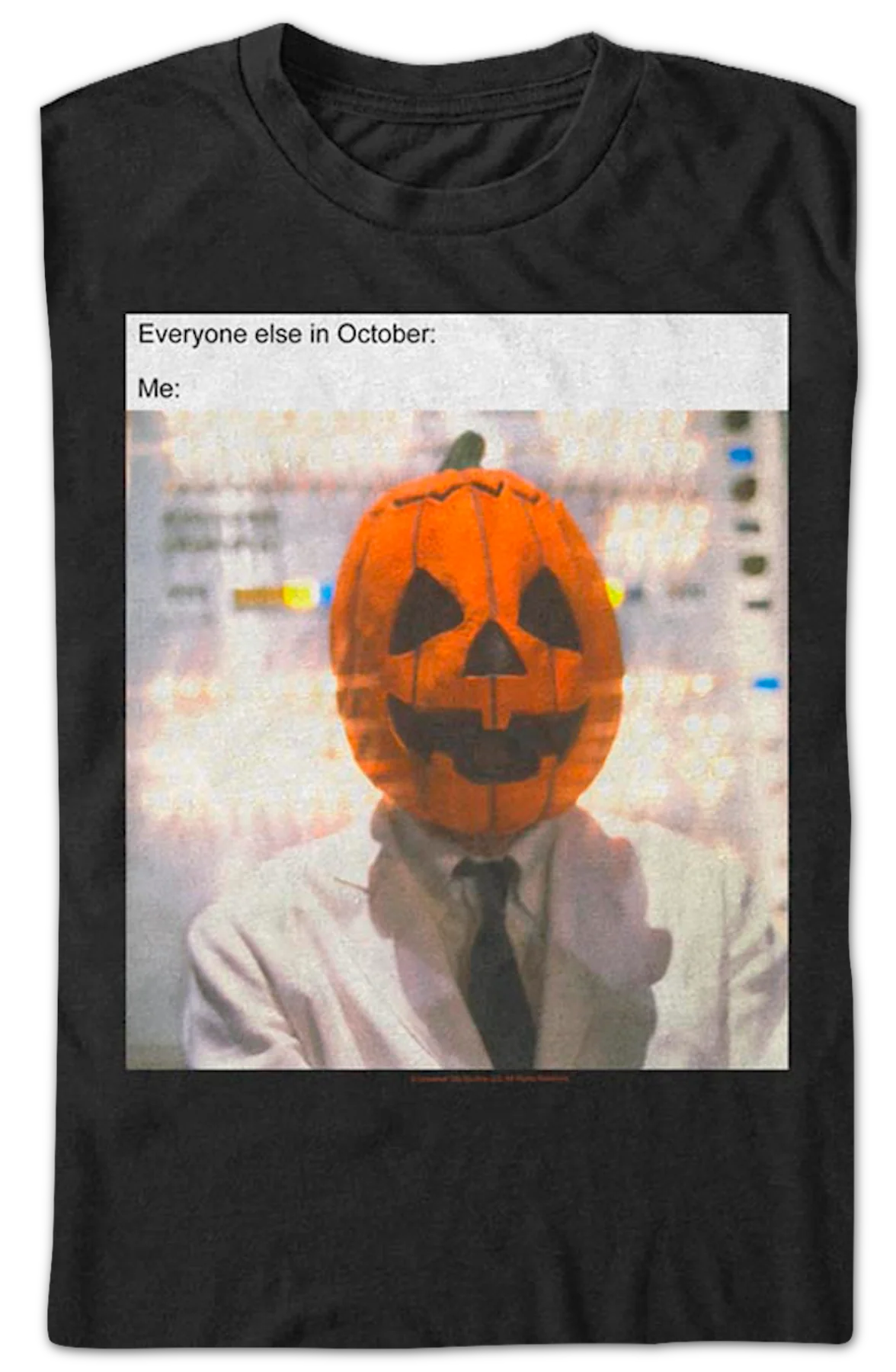 Jack-o'-Lantern Mask Meme Halloween III T-Shirt - Image 2