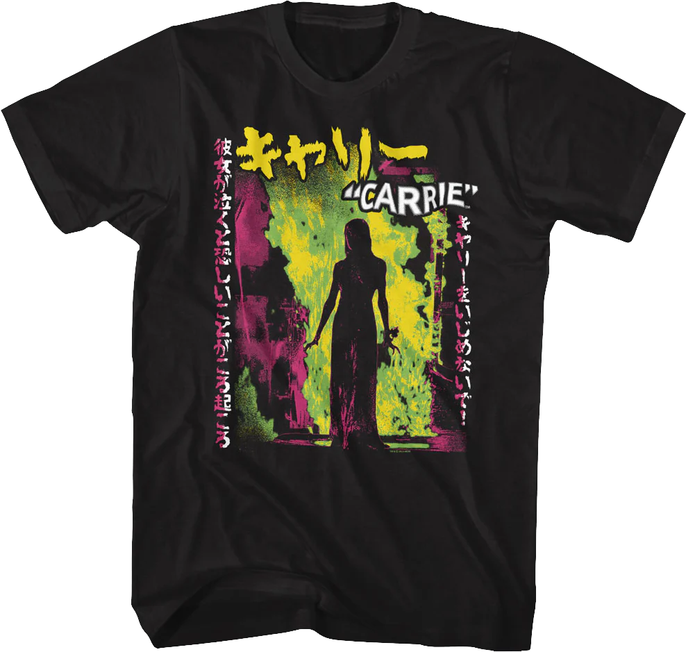 Japanese Neon Poster Carrie T-Shirt