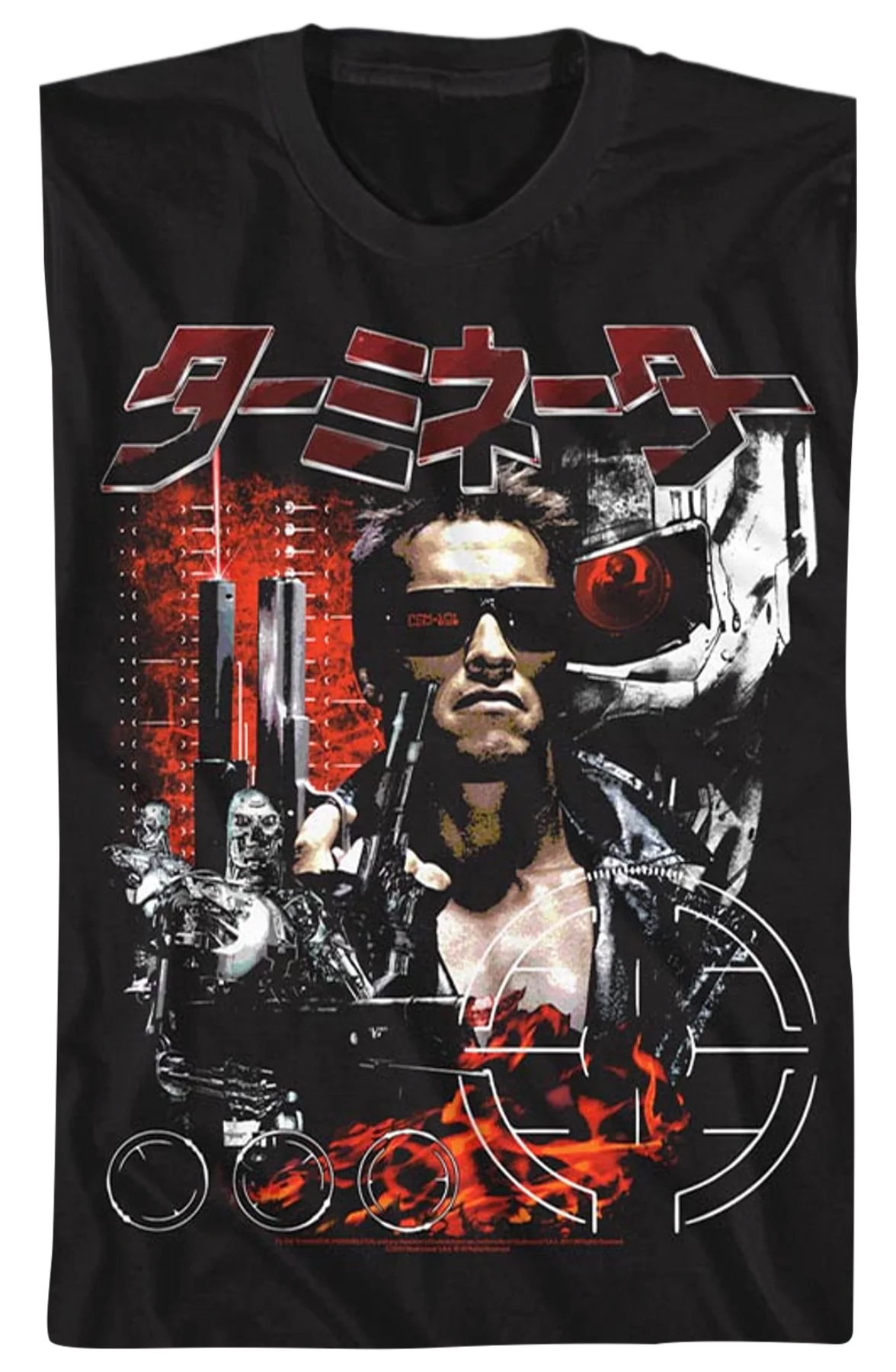 Japanese Poster Collage Terminator T-Shirt - Image 2
