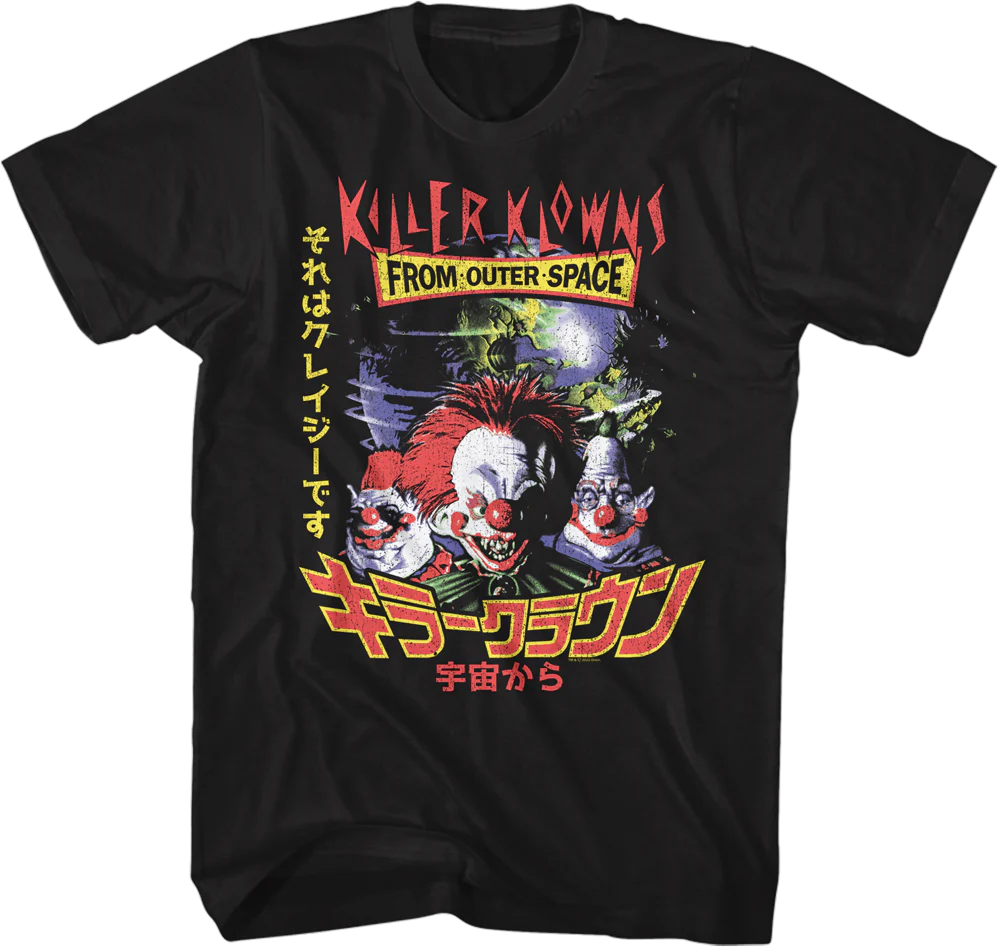 Japanese Poster Killer Klowns From Outer Space T-Shirt