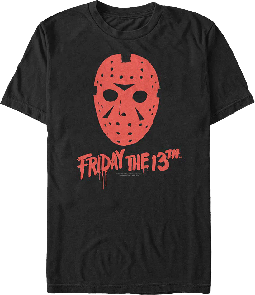 Jason Voorhees Red Mask Friday the 13th T-Shirt