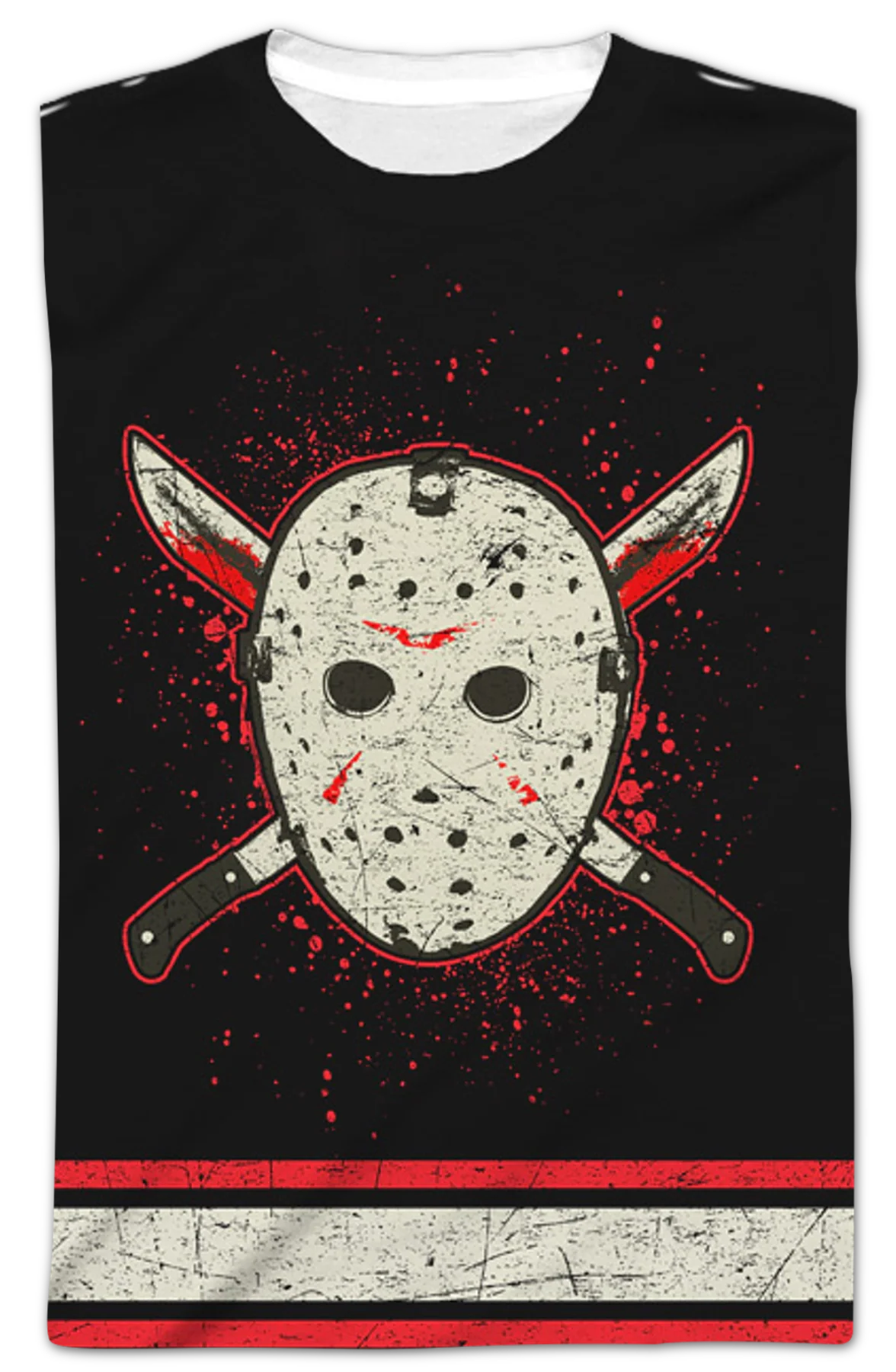 Jason Voorhees Sublimated Faux Friday the 13th Hockey Jersey - Image 2