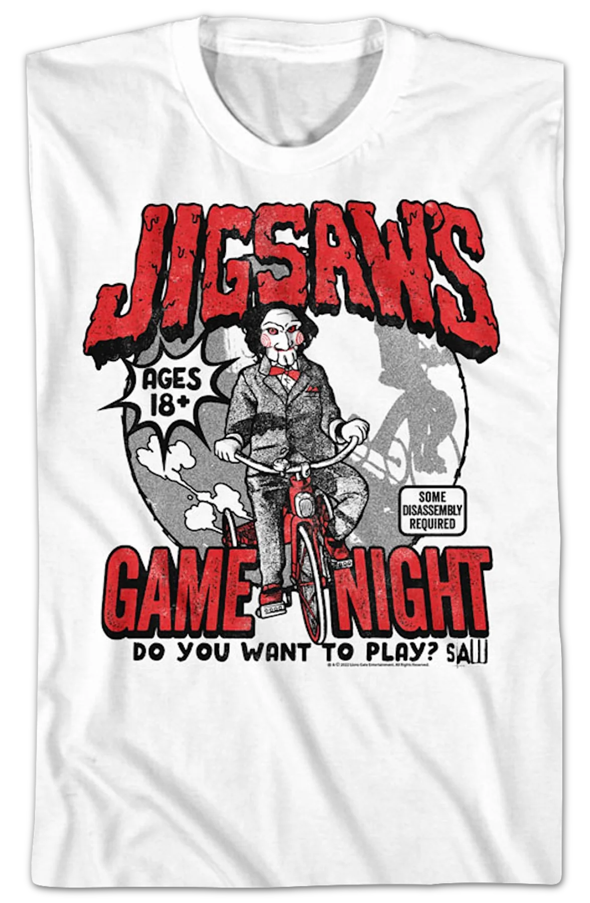 Jigsaw's Game Night Saw T-Shirt - Image 2