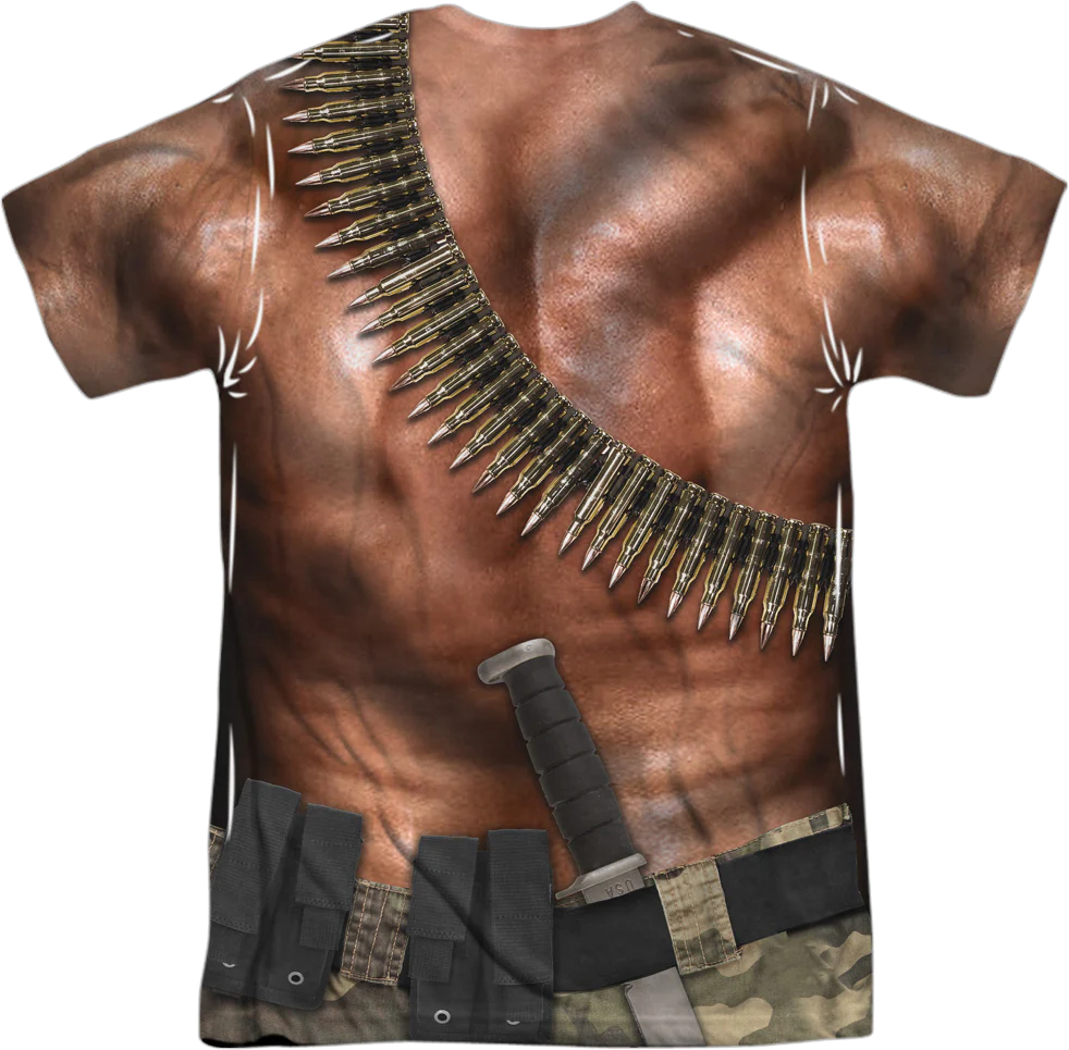 John Rambo Costume T-Shirt - Image 3