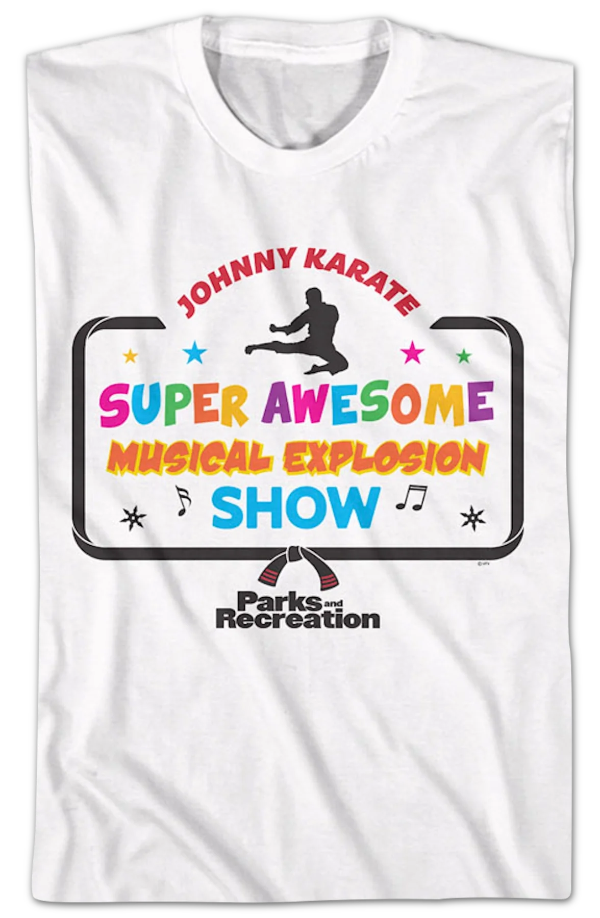 Johnny Karate Show Parks and Recreation T-Shirt - Image 2