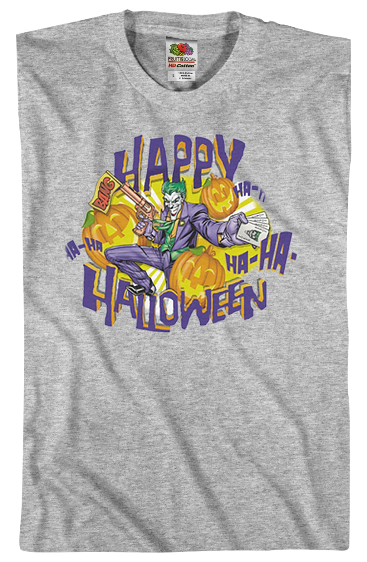 Joker Happy Halloween Batman T-Shirt - Image 2