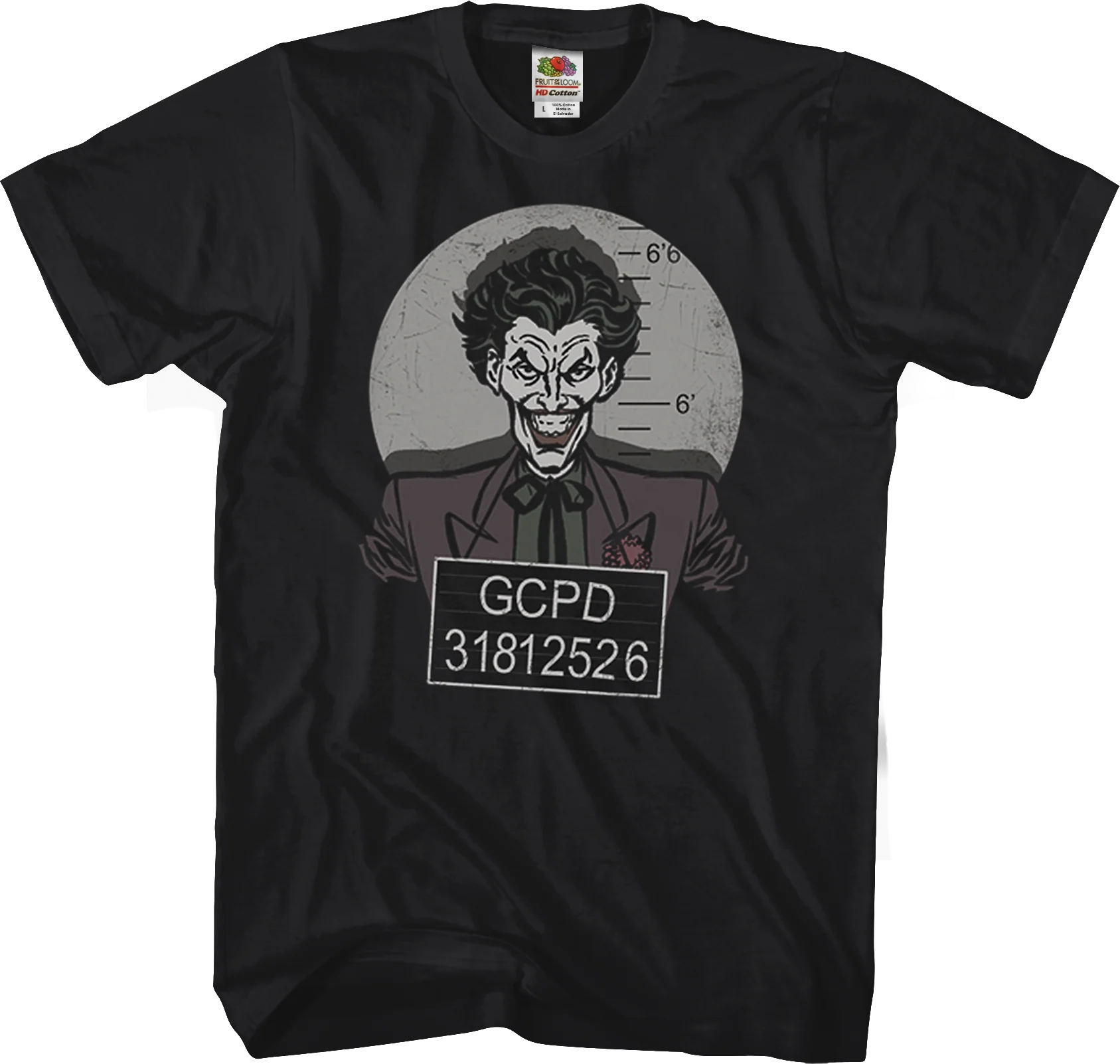 Joker Mug Shot Batman T-Shirt