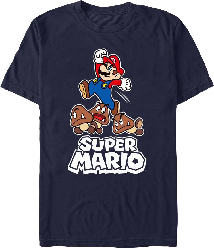Jumping On Goombas Super Mario Bros. T-Shirt