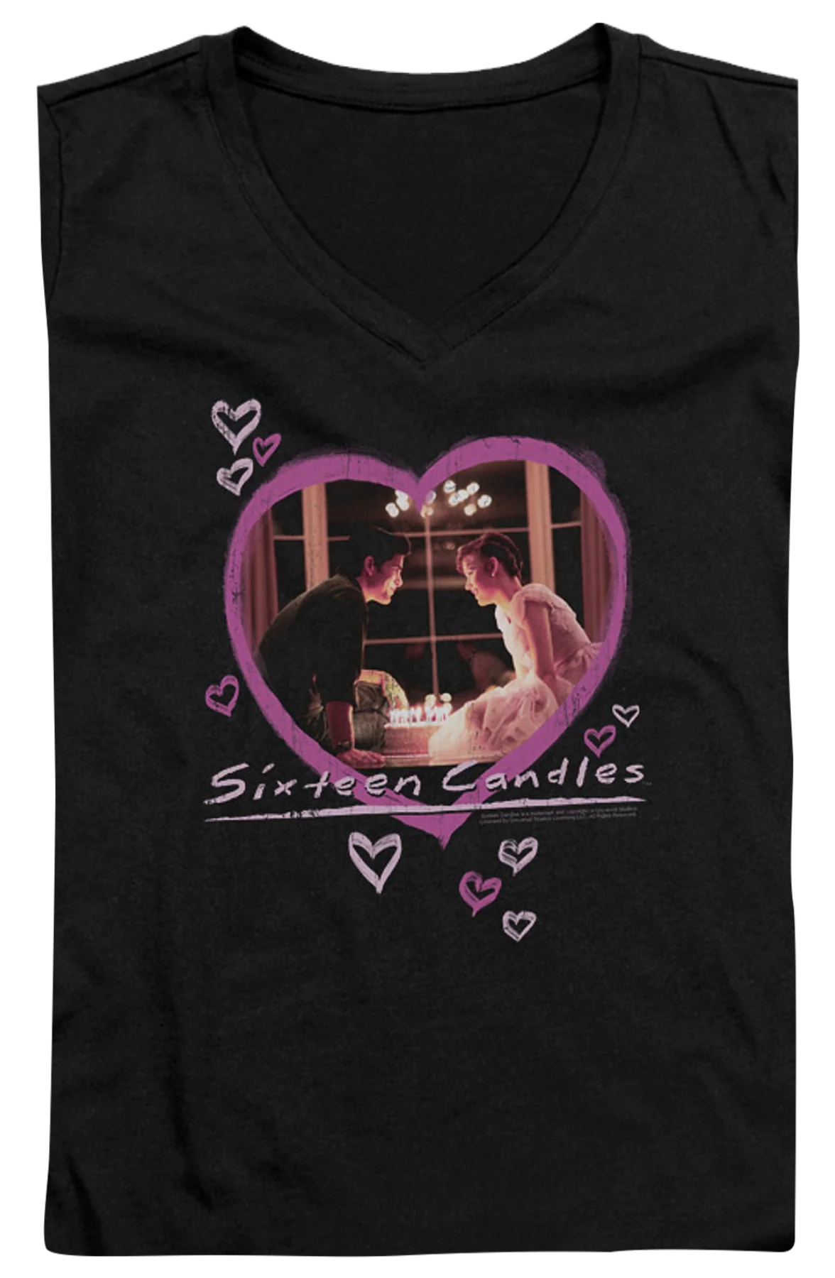 Junior Birthday Cake Sixteen Candles V-Neck Shirt - Image 2