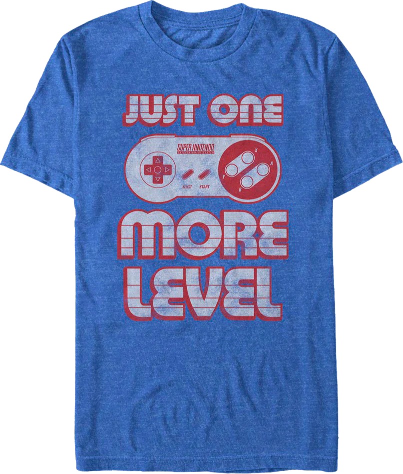Just One More Level Super Nintendo T-Shirt