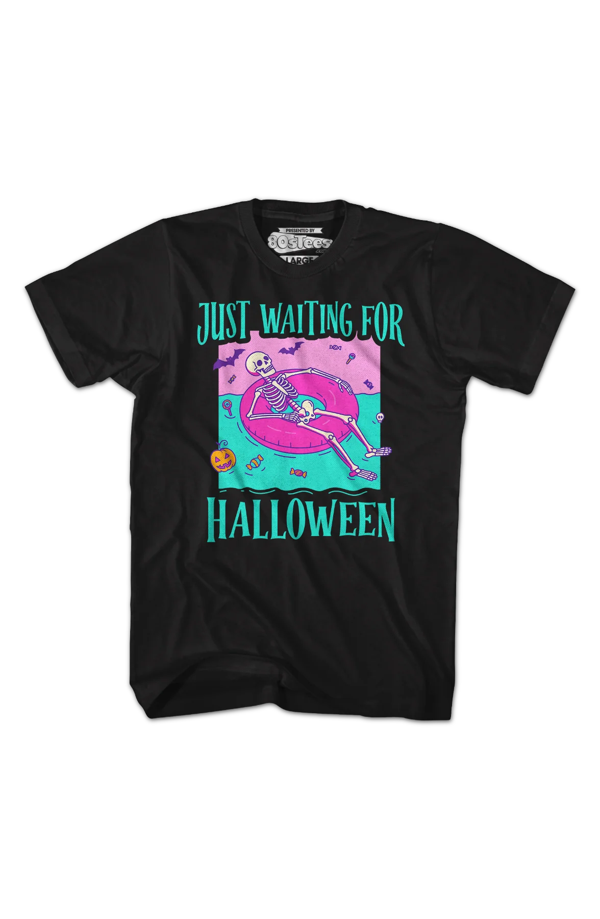 Just Waiting For Halloween T-Shirt - Image 2