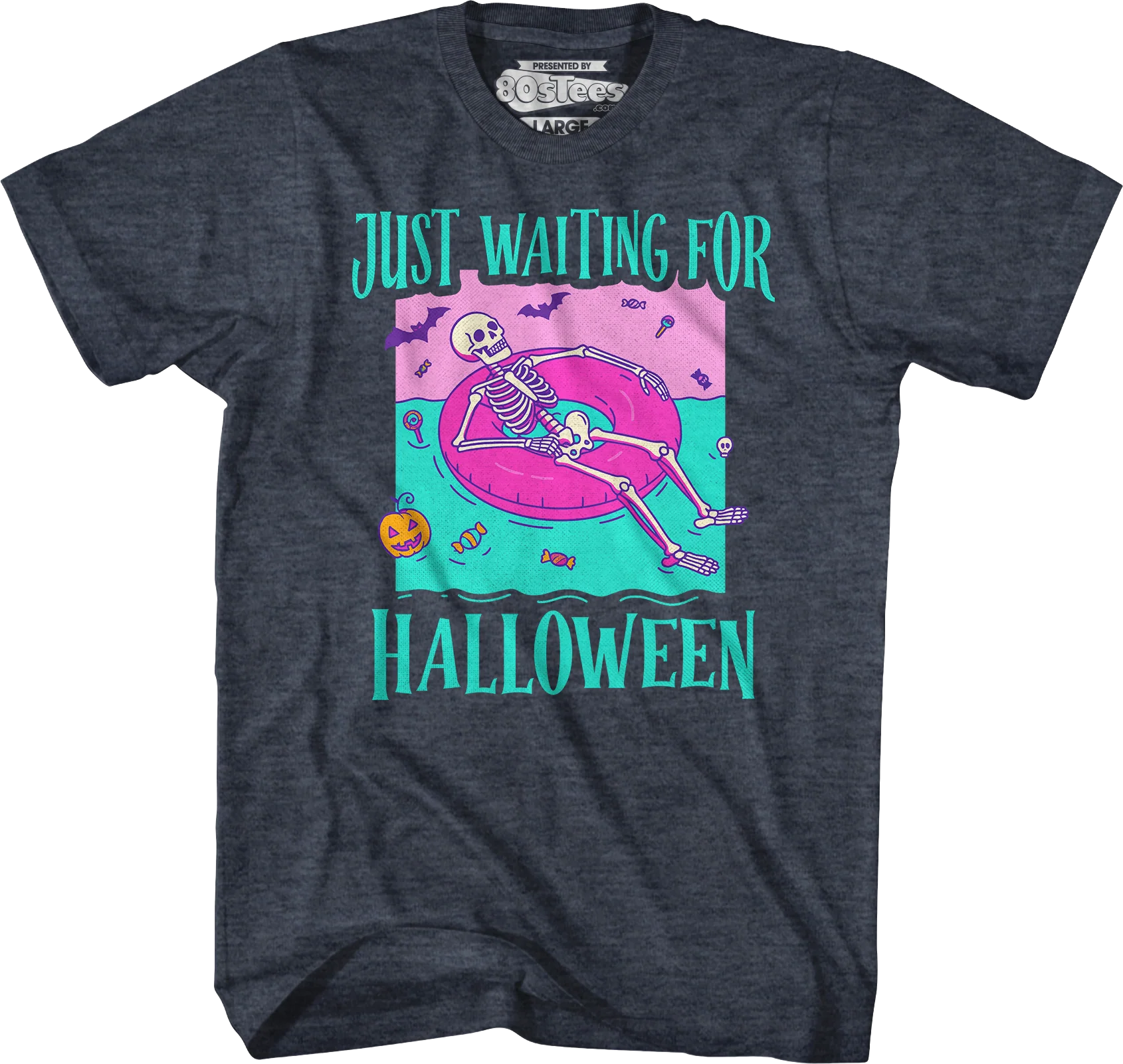 Just Waiting For Halloween T-Shirt - Image 5