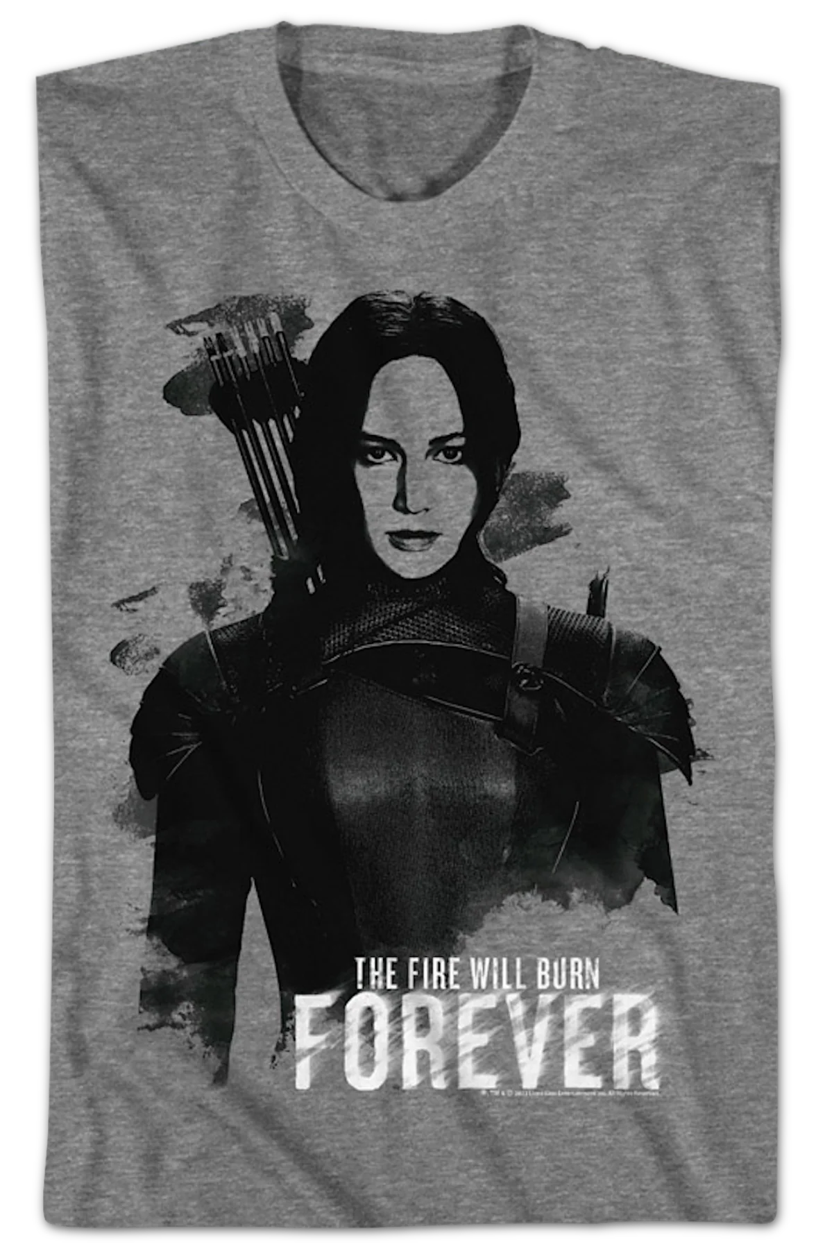 Katniss The Fire Will Burn Forever Hunger Games T-Shirt - Image 2