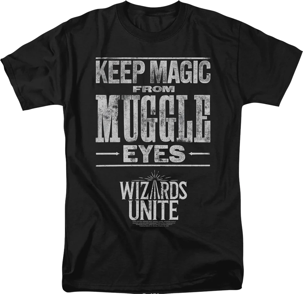Keep Magic From Muggle Eyes Harry Potter T-Shirt