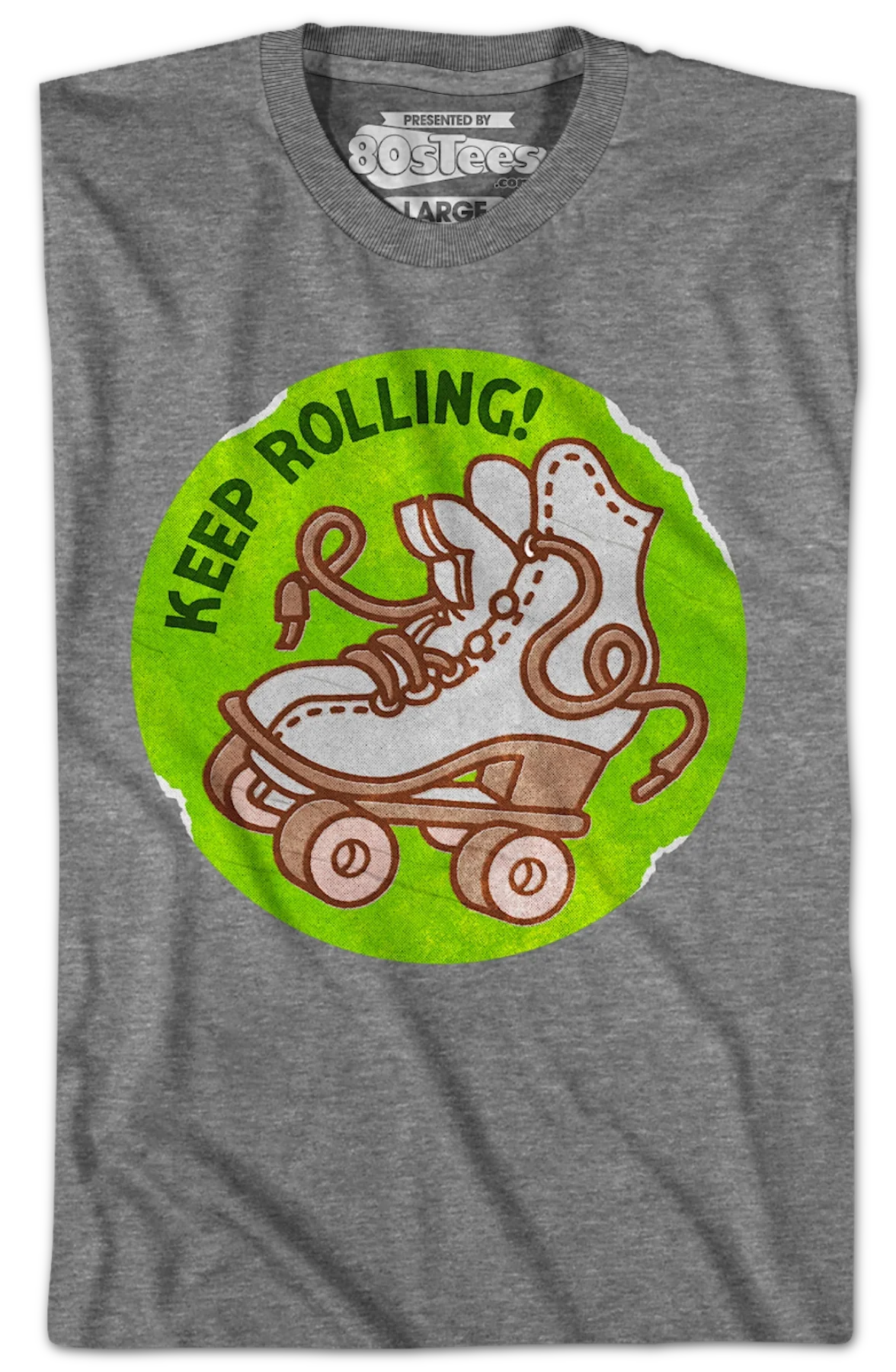 Keep Rolling Scratch & Sniff Sticker T-Shirt - Image 2