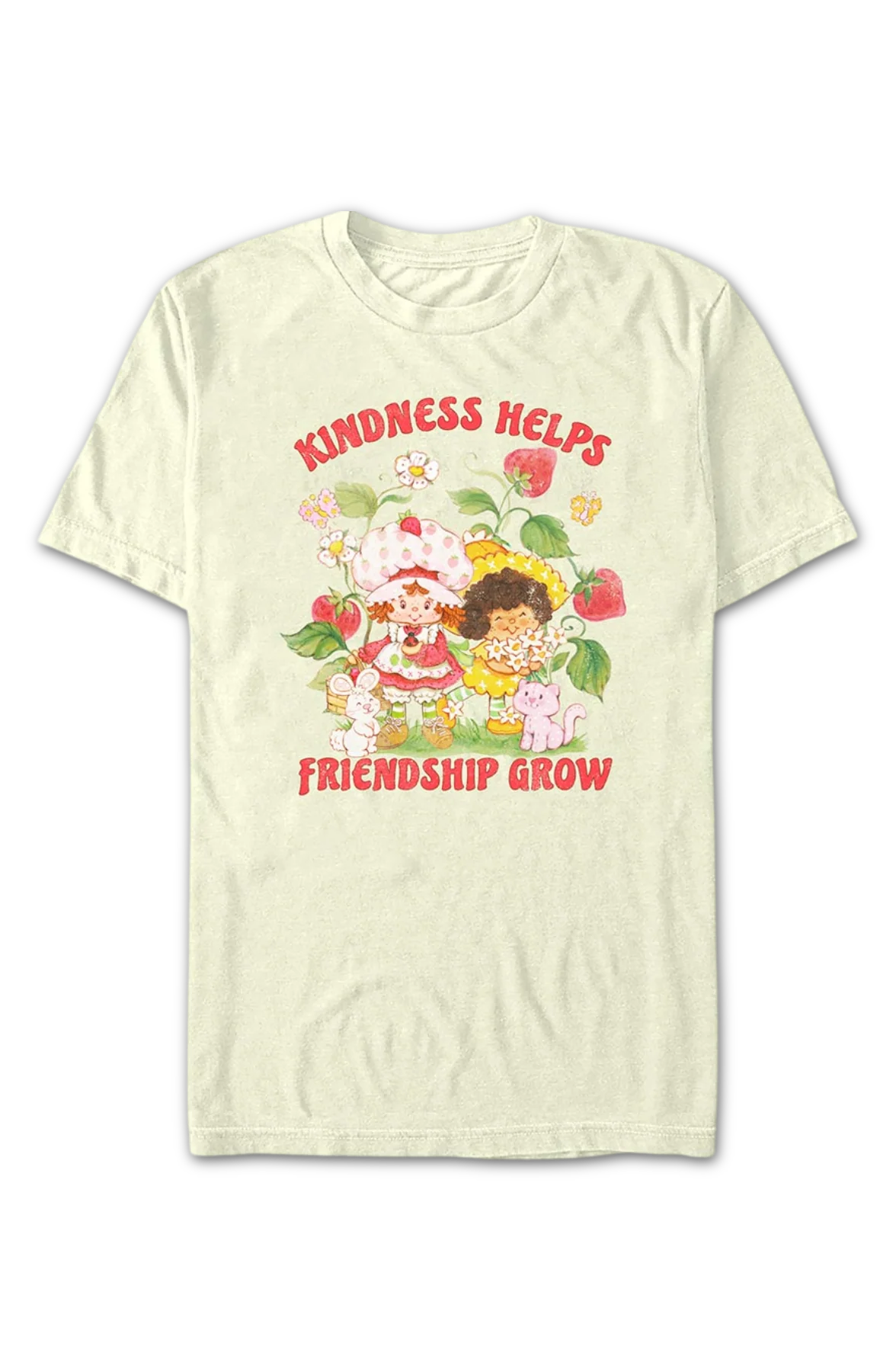Kindness Helps Friendship Grow Strawberry Shortcake T-Shirt - Image 2