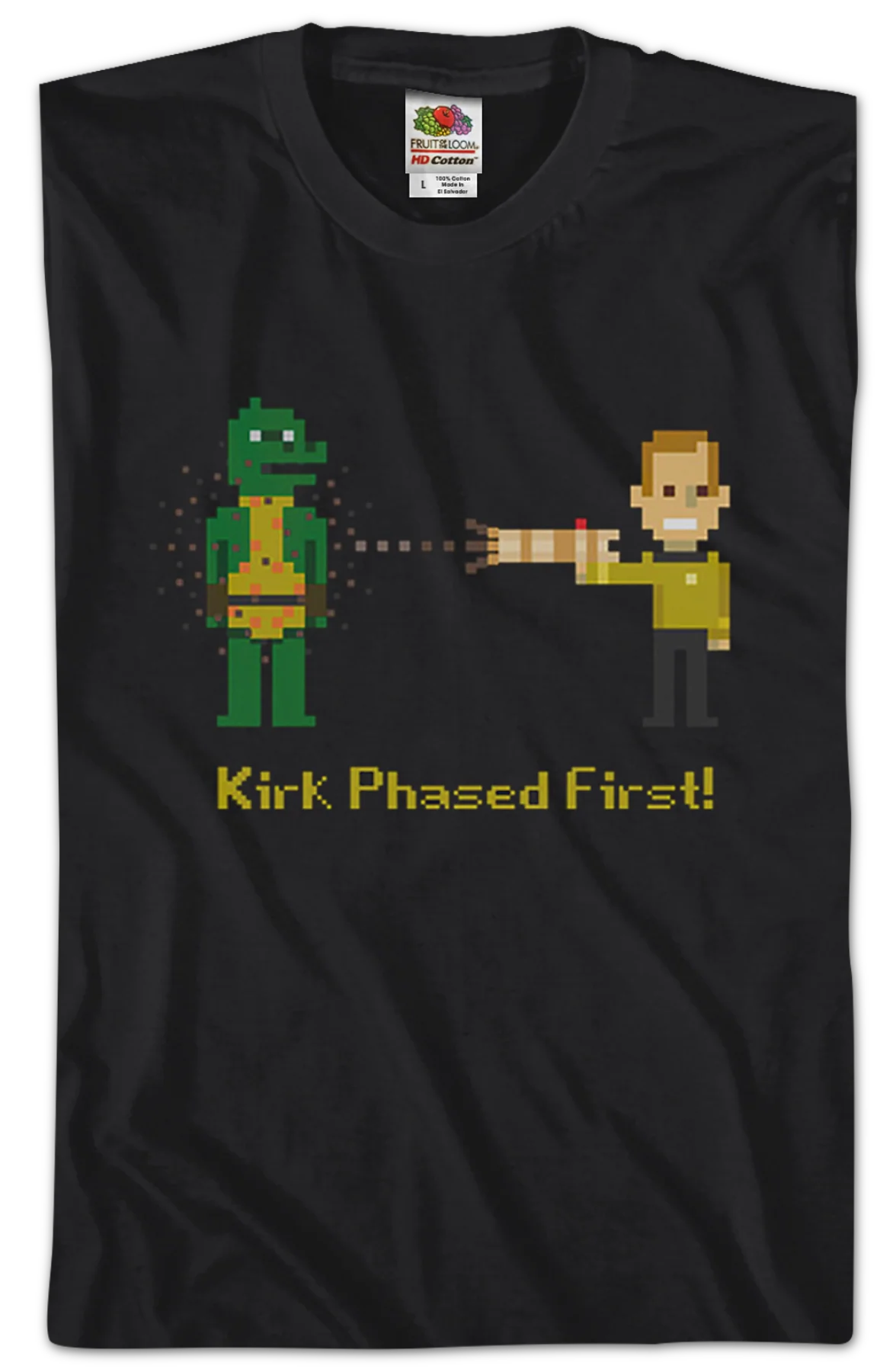 Kirk Phased First Star Trek T-Shirt - Image 2