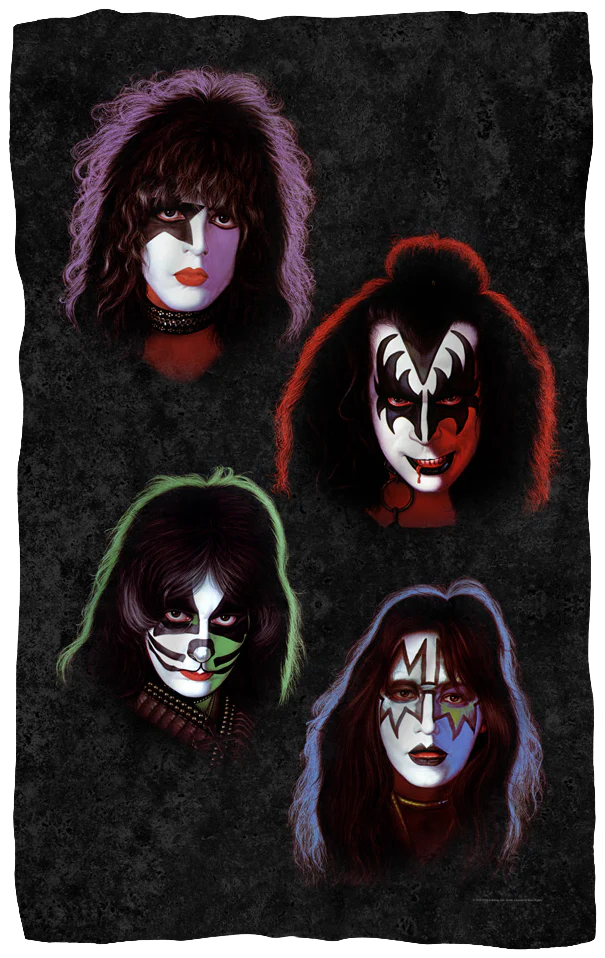 KISS 36 x 58 Fleece Blanket